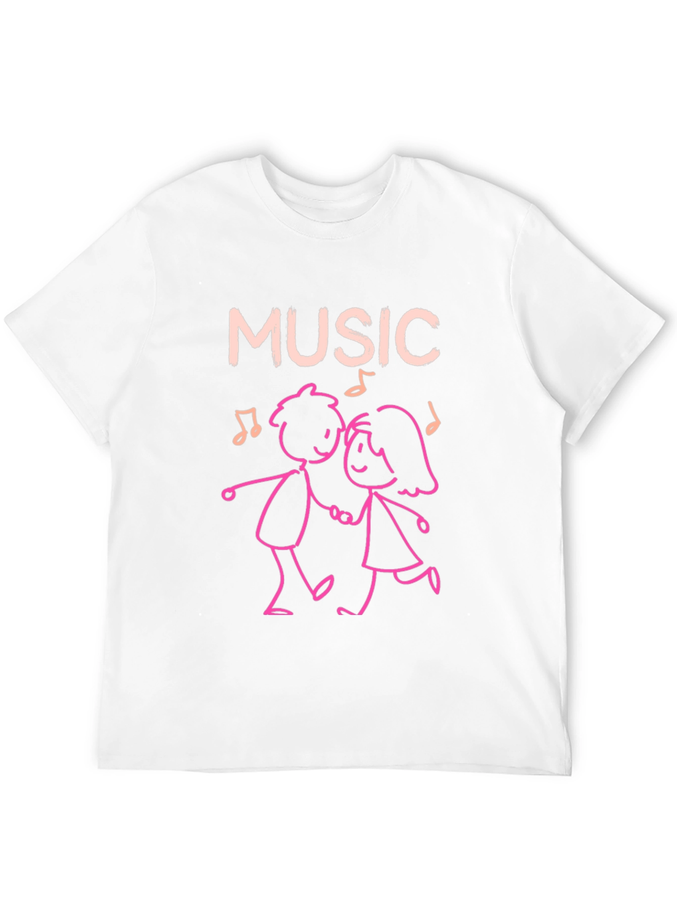 Music Lovers Dancing Couple Graphic Tee