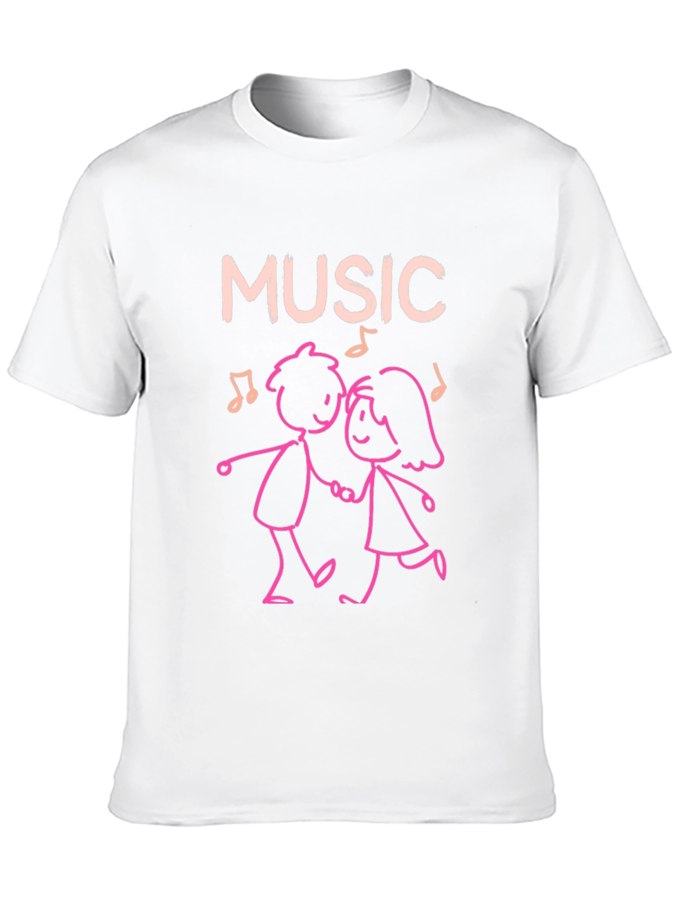 Music Lovers Dancing Couple Graphic Tee