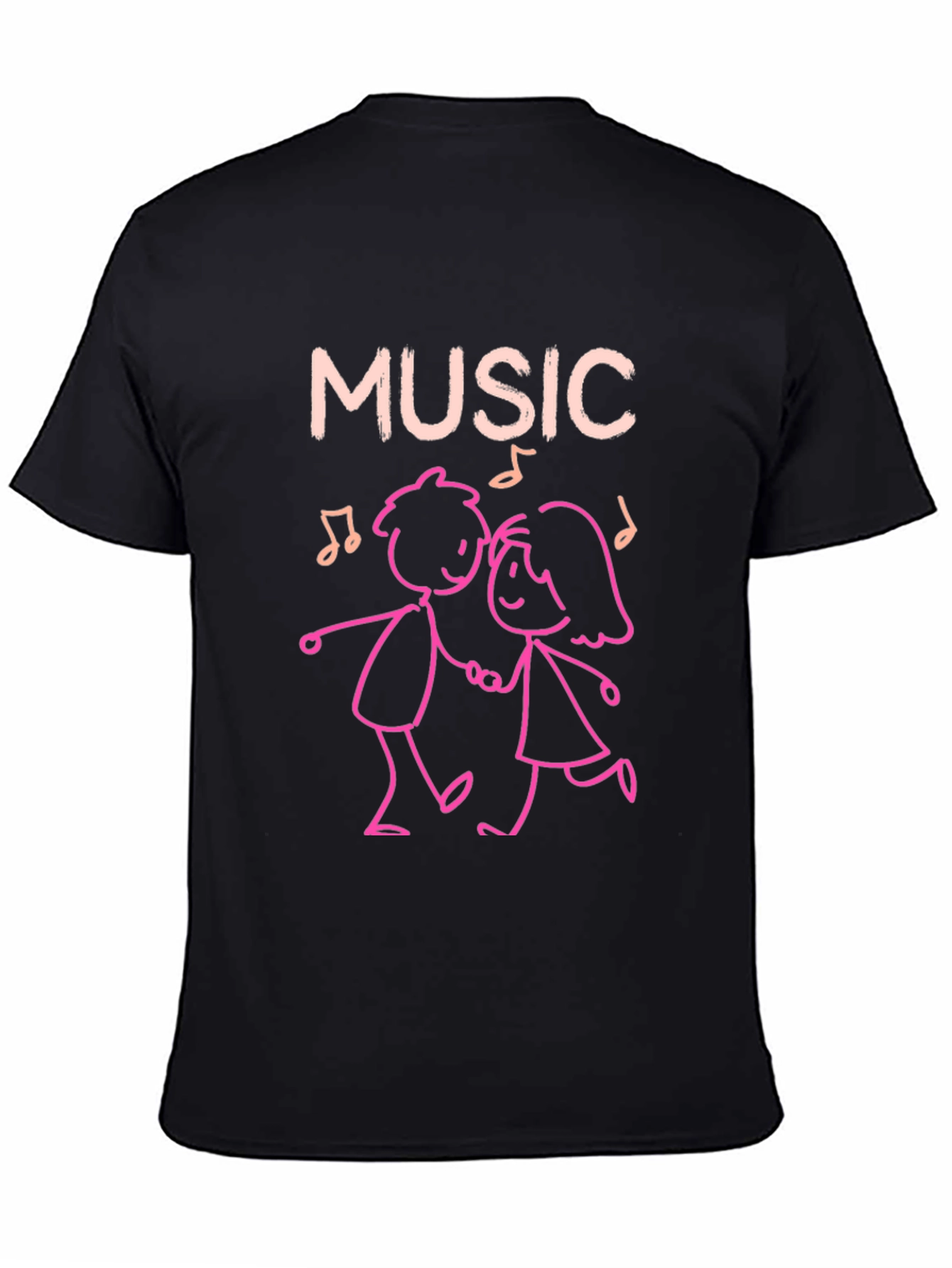 Music Lovers Dancing Couple Graphic Tee