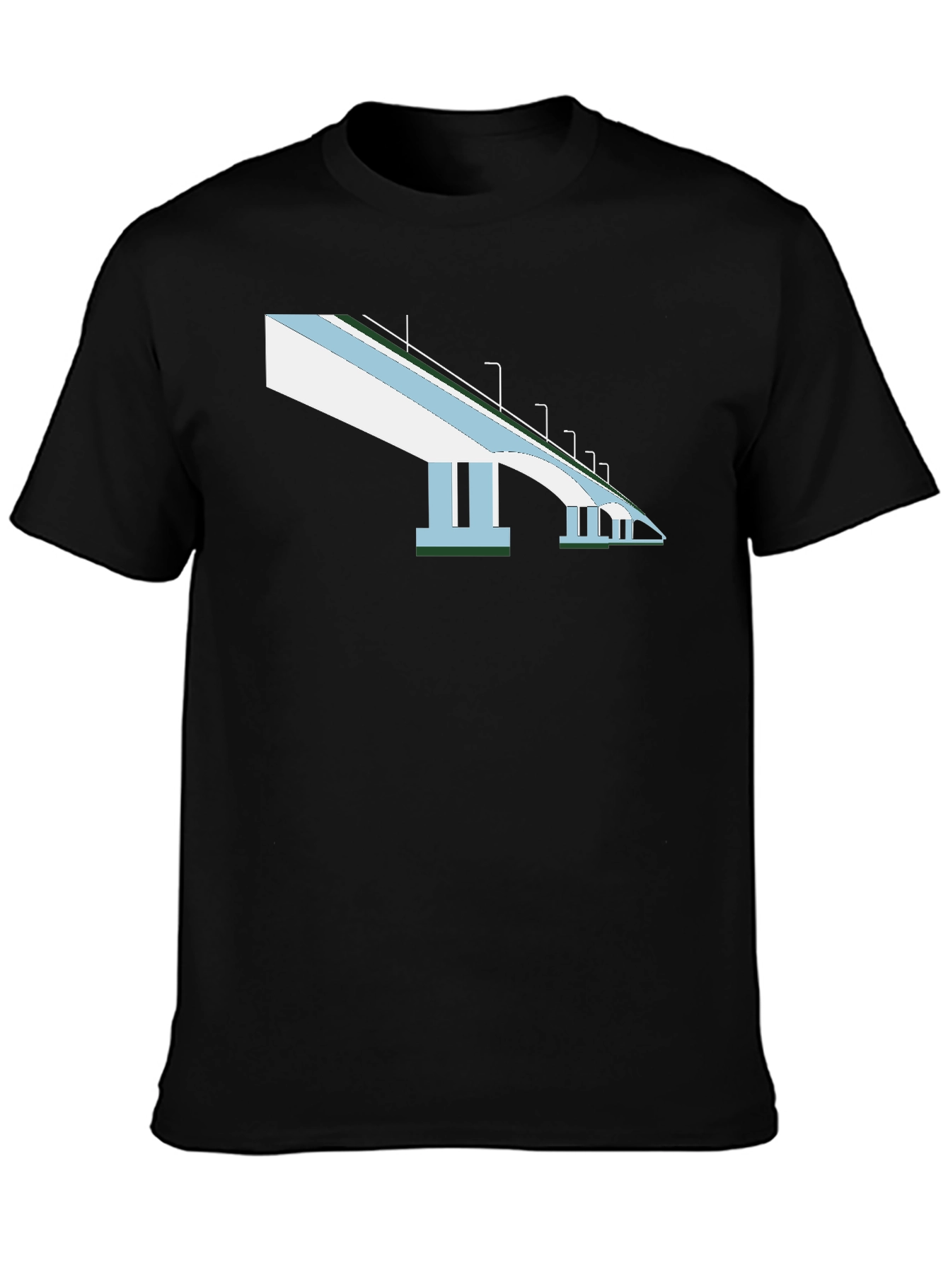 Bridge Graphic T-Shirt - Mens Black Tee