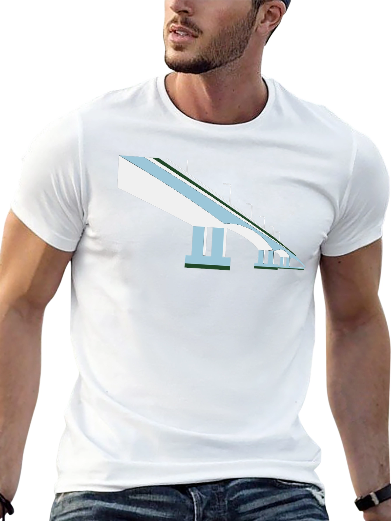 Bridge Graphic T-Shirt - Mens Black Tee