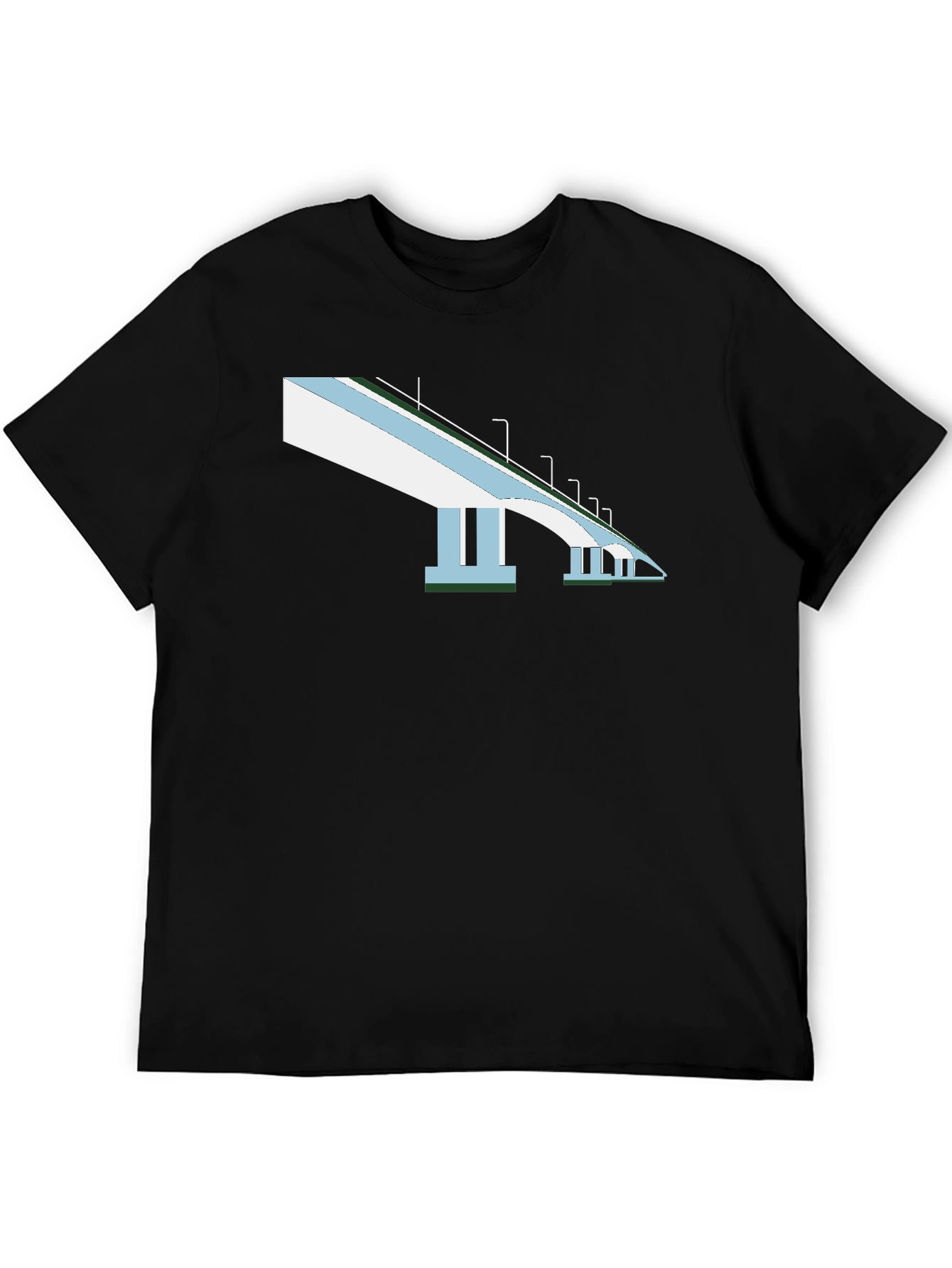 Bridge Graphic T-Shirt - Mens Black Tee