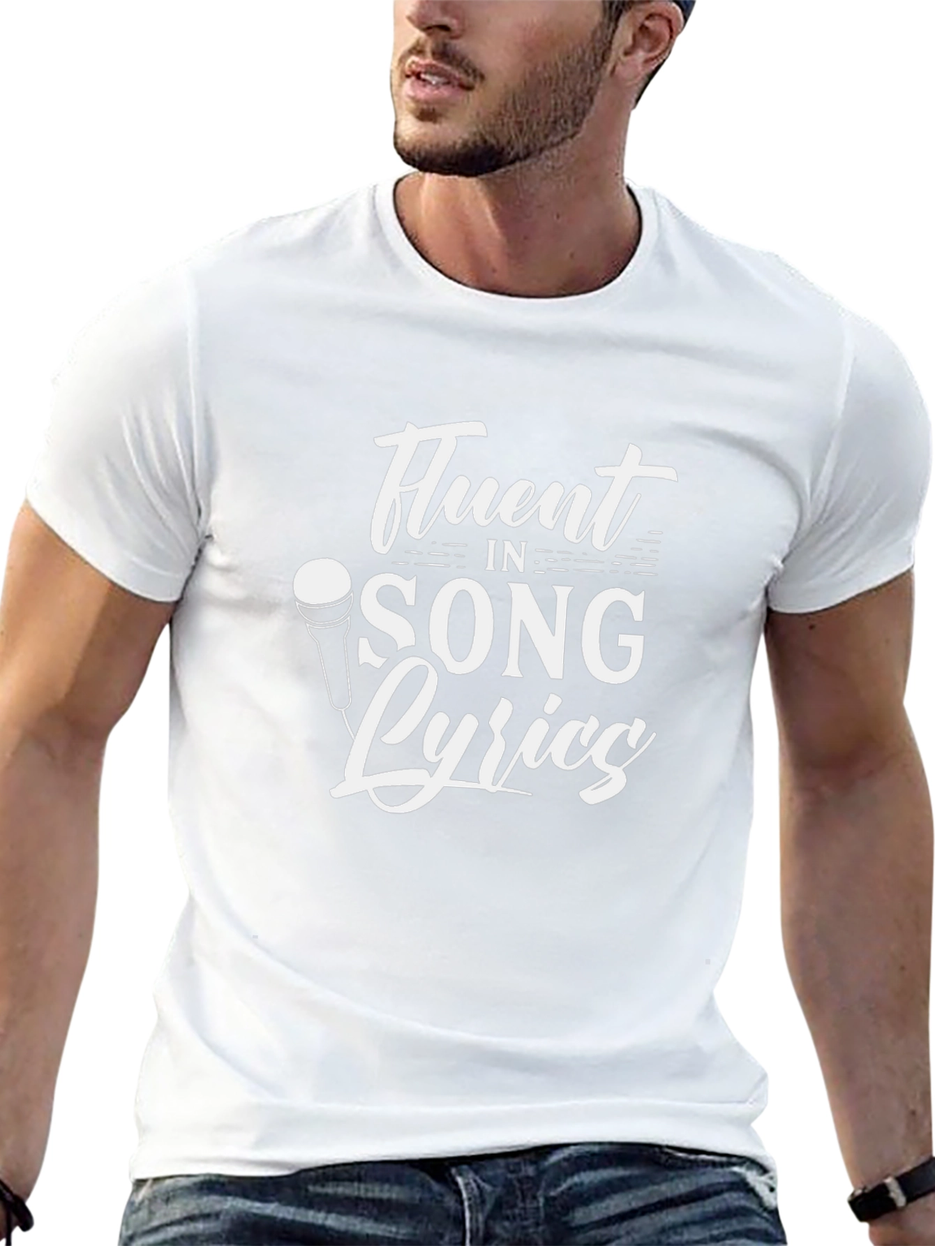 Fluent in Song Lyrics Black T-Shirt