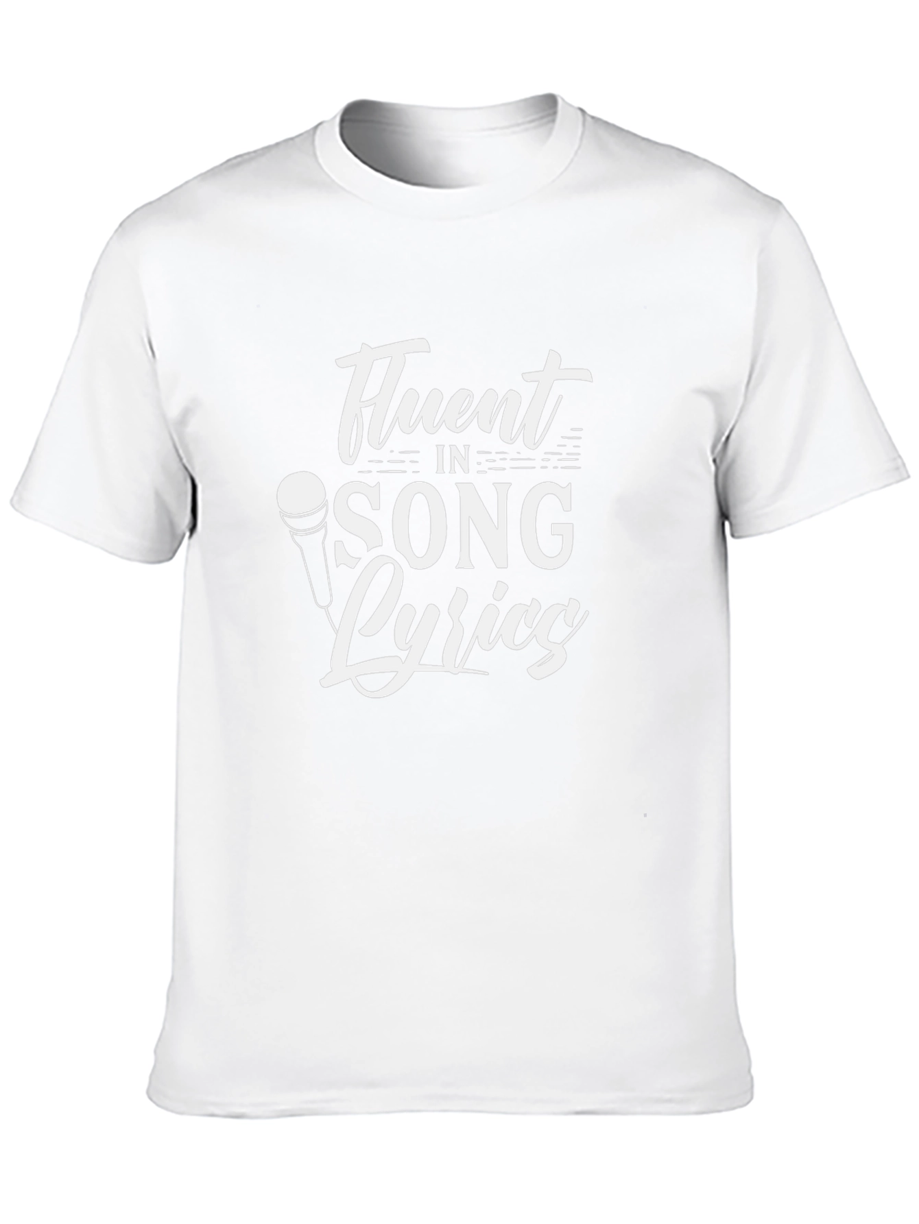 Fluent in Song Lyrics Black T-Shirt