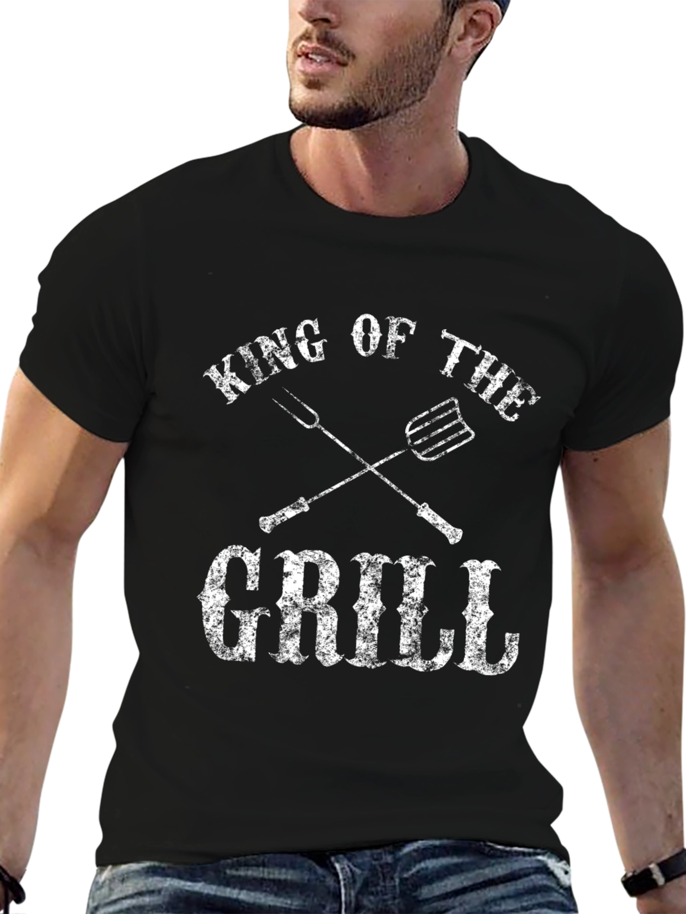 King of the Grill Black T-Shirt