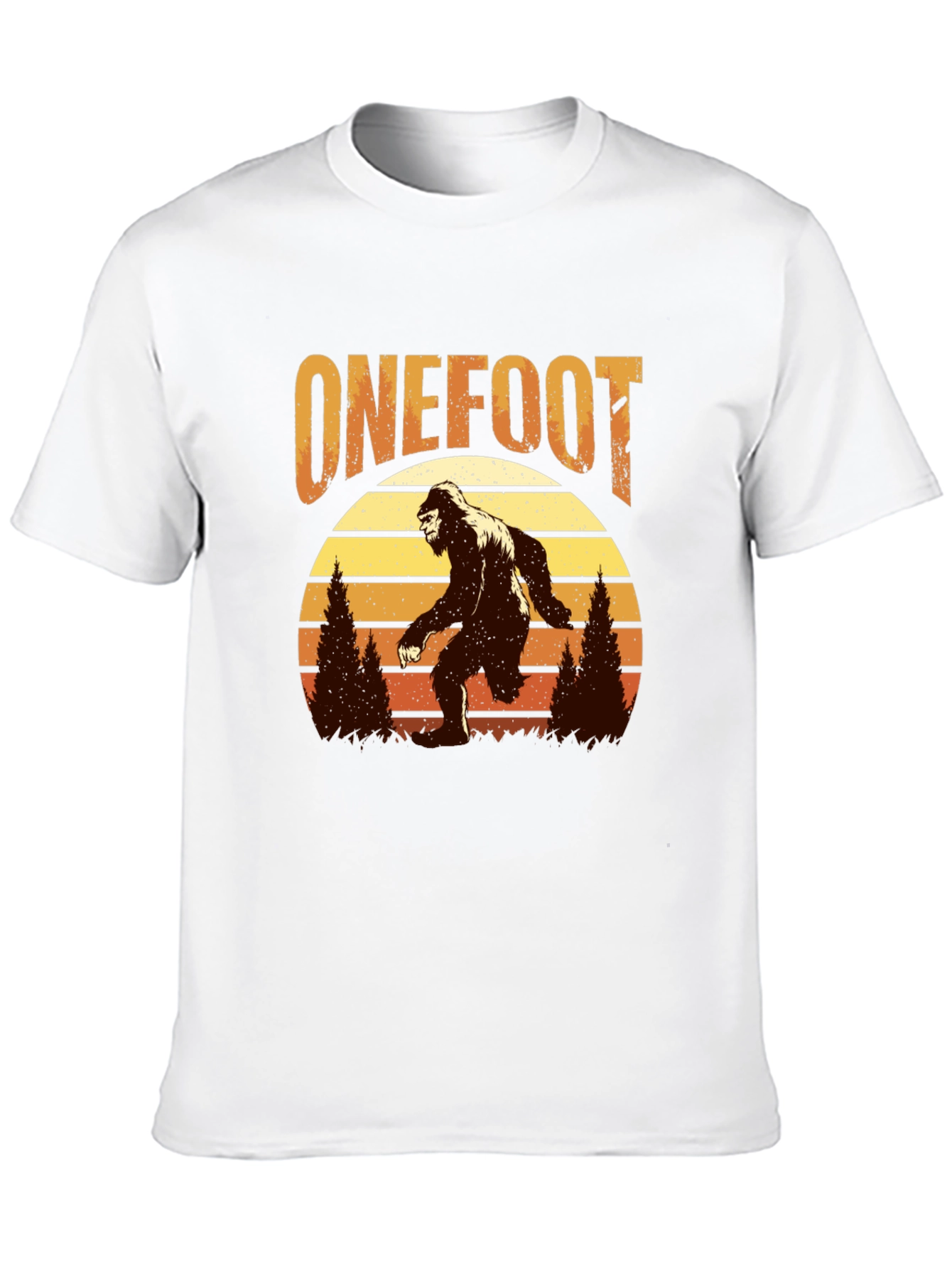 Retro Bigfoot T-Shirt - One Foot Design