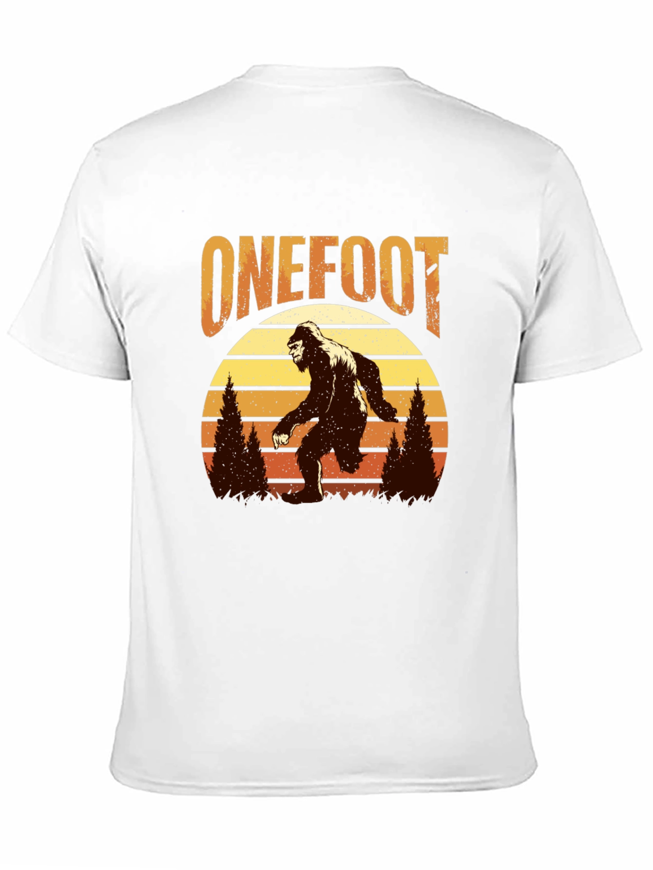 Retro Bigfoot T-Shirt - One Foot Design