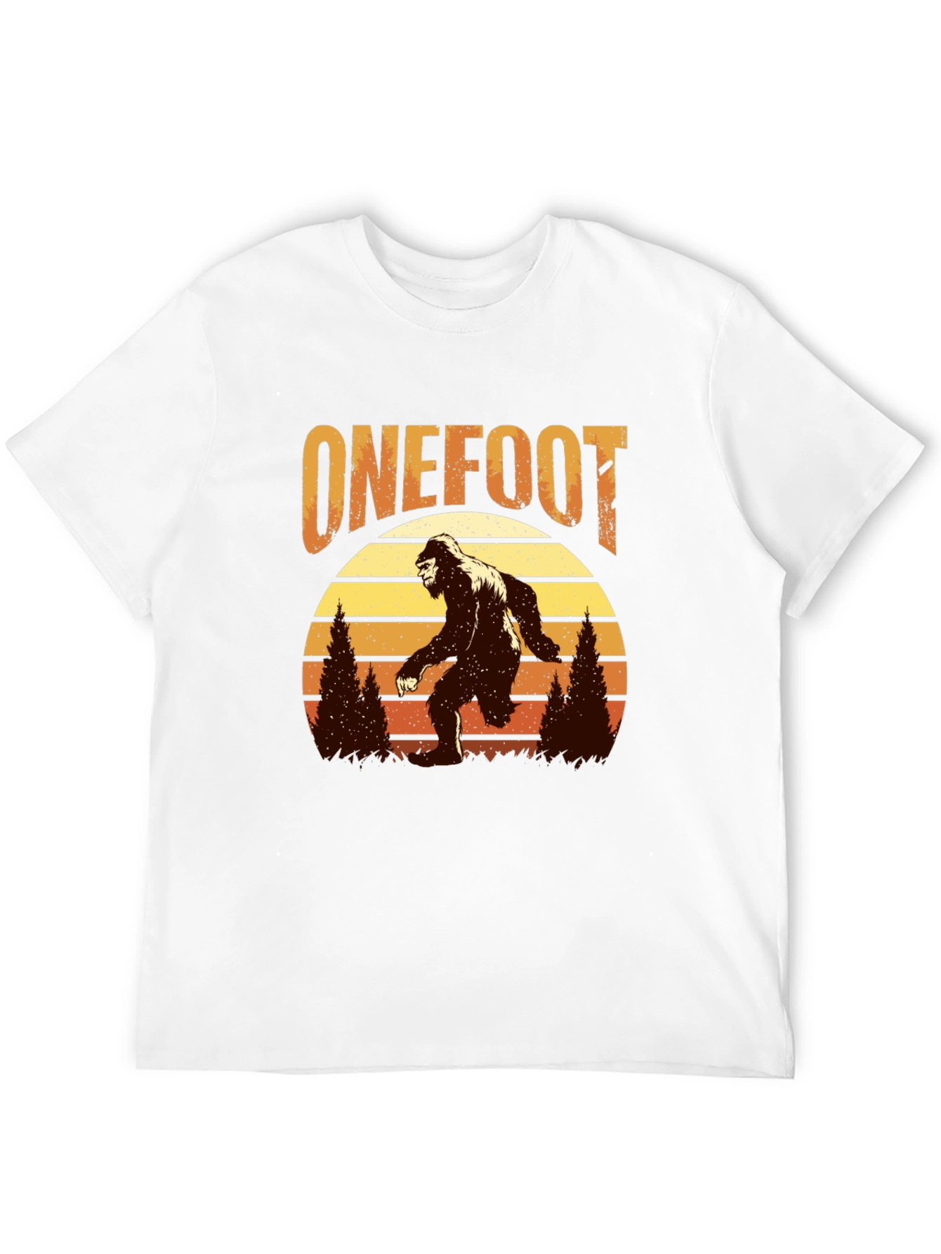 Retro Bigfoot T-Shirt - One Foot Design