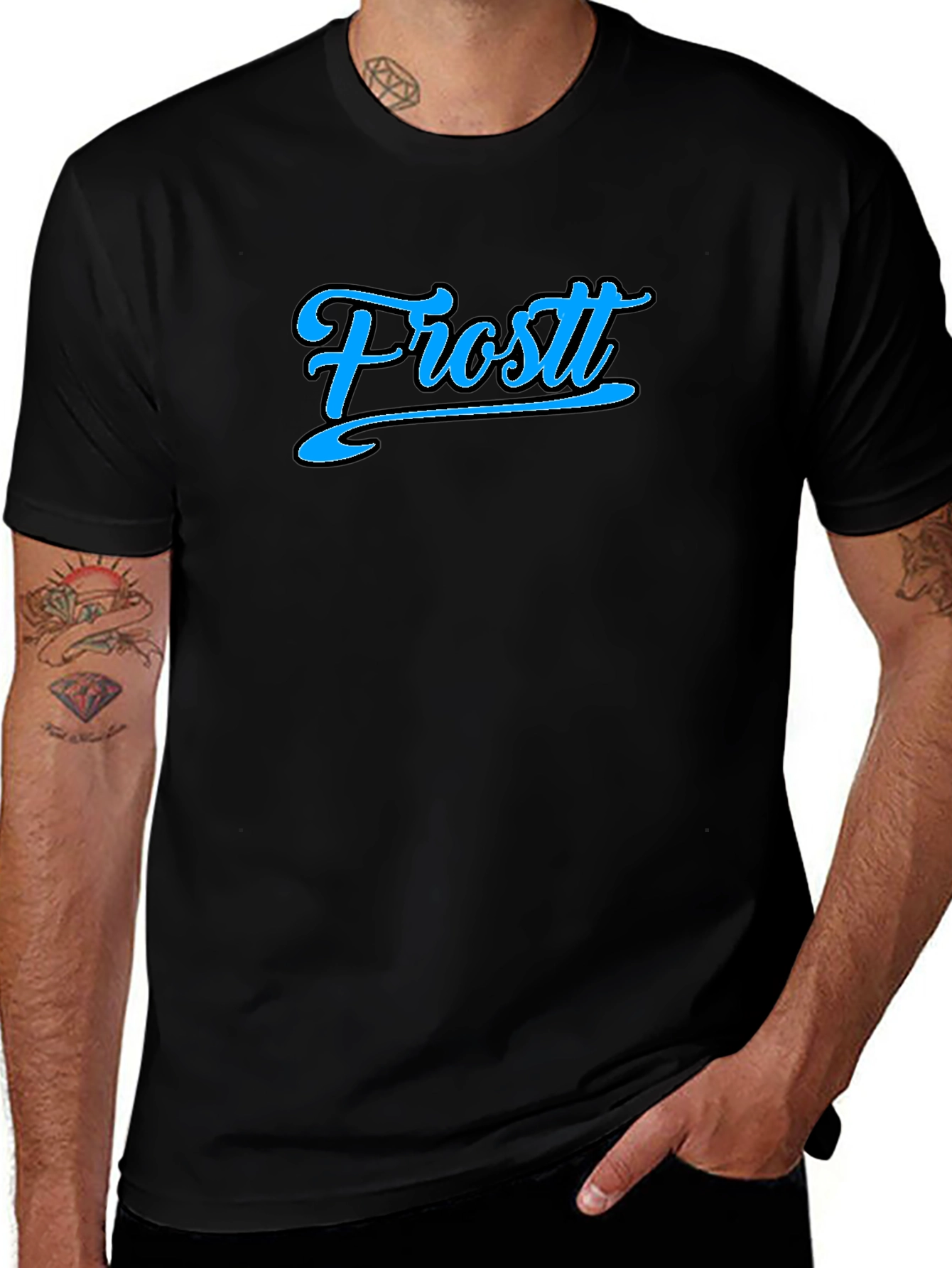 Frostt Black Graphic Tee