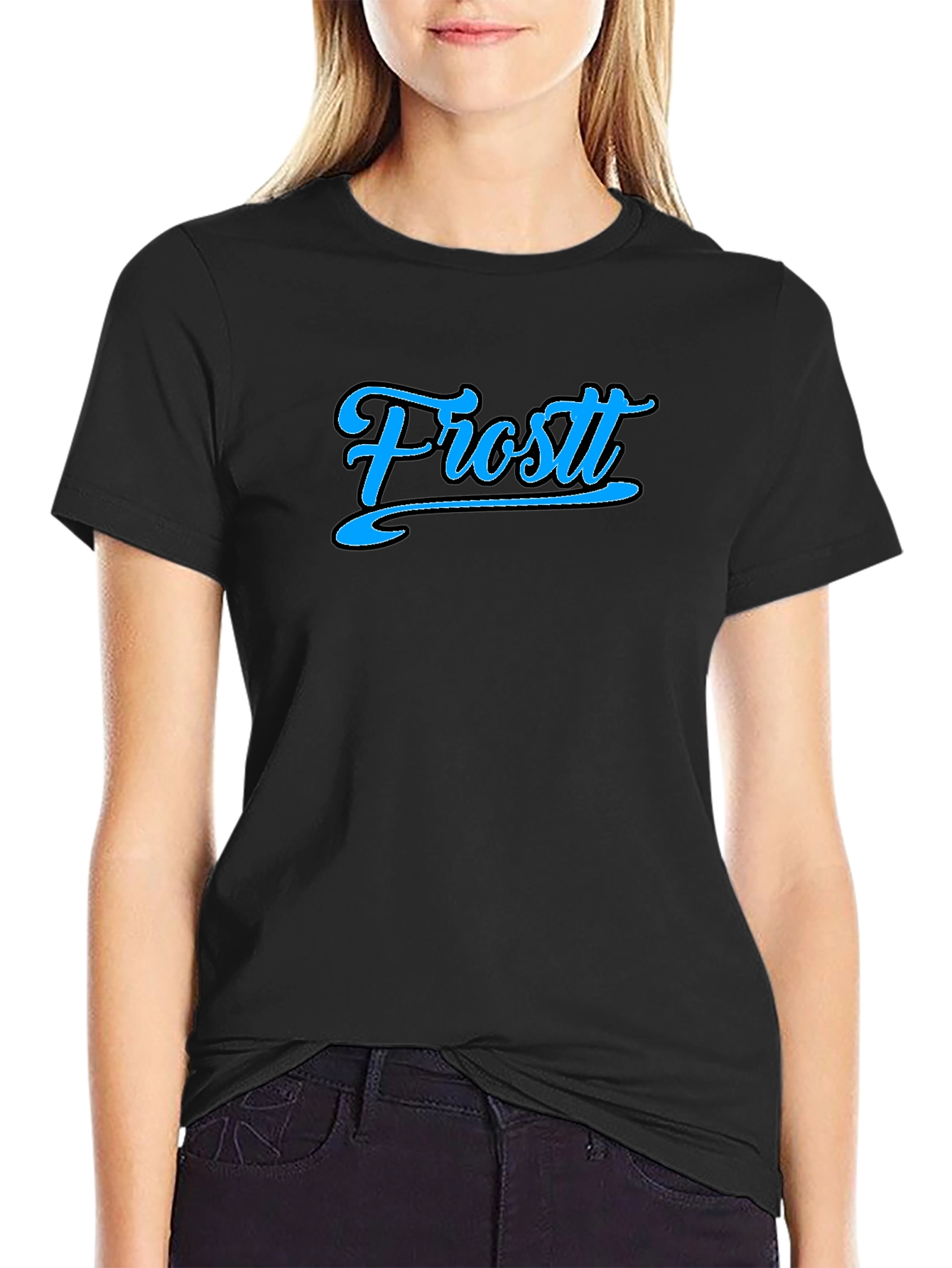 Frostt Black Graphic Tee