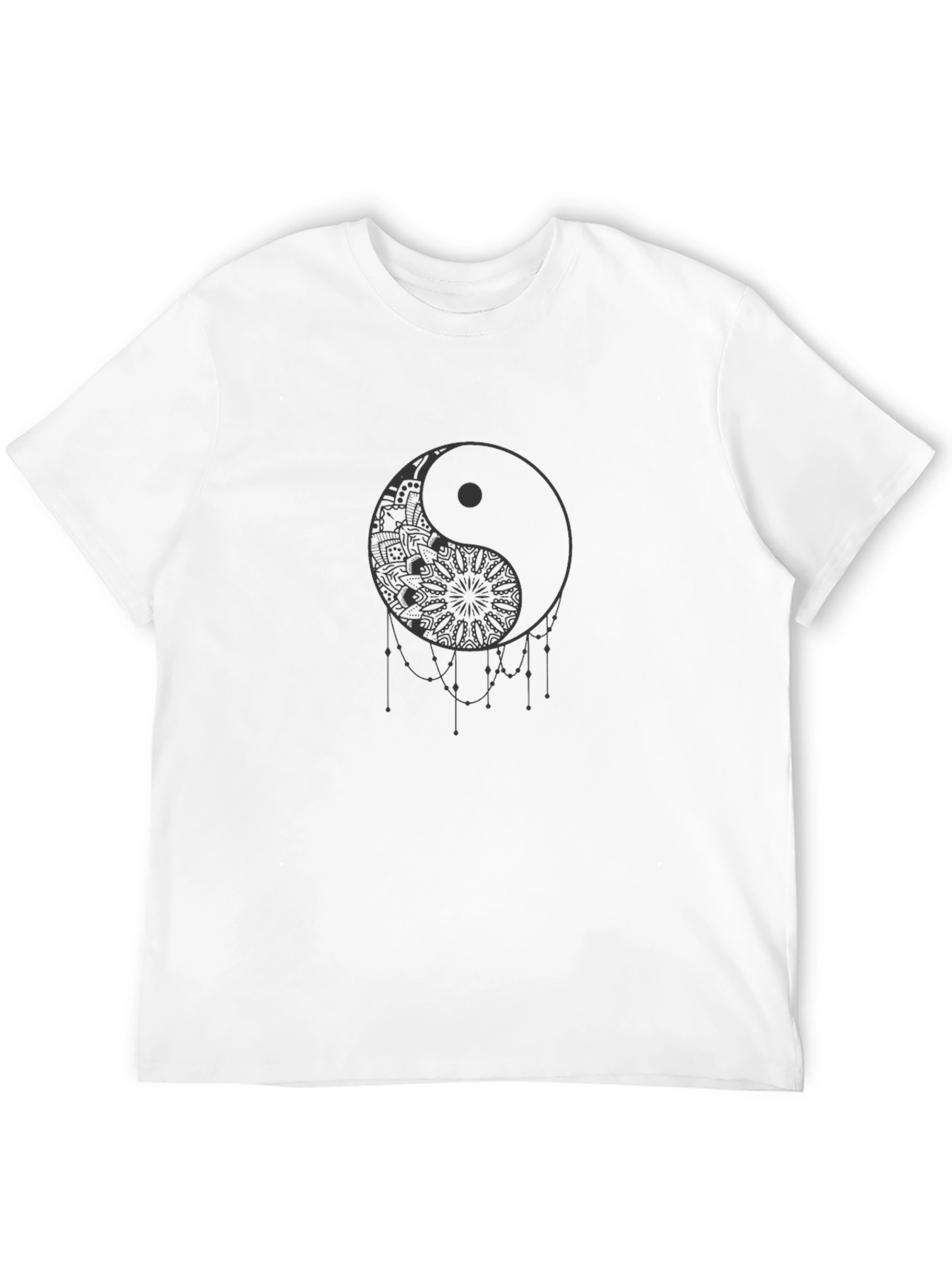 Yin Yang Mandala Graphic T-Shirt - Stylish Comfort