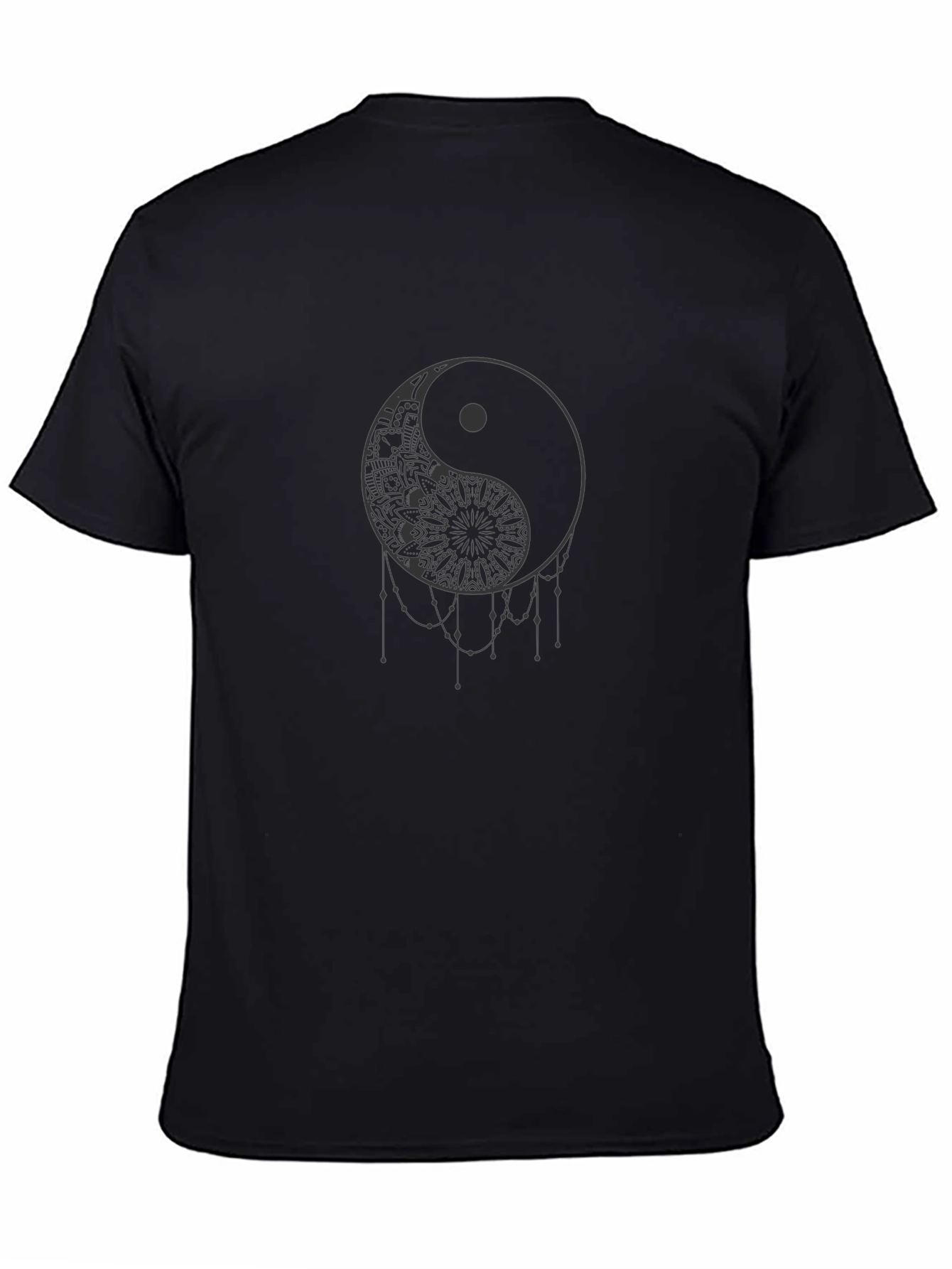Yin Yang Mandala Graphic T-Shirt - Stylish Comfort