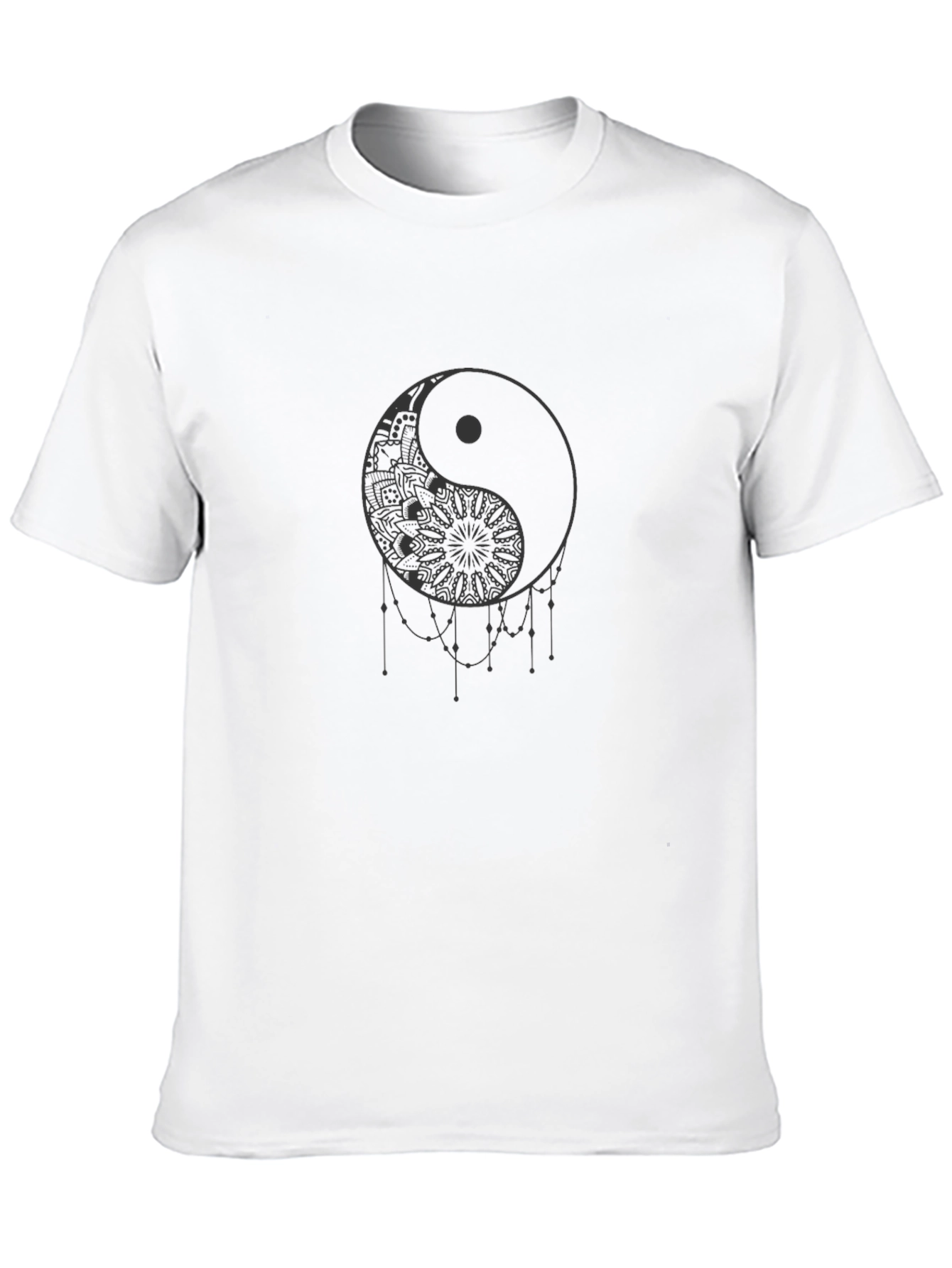 Yin Yang Mandala Graphic T-Shirt - Stylish Comfort