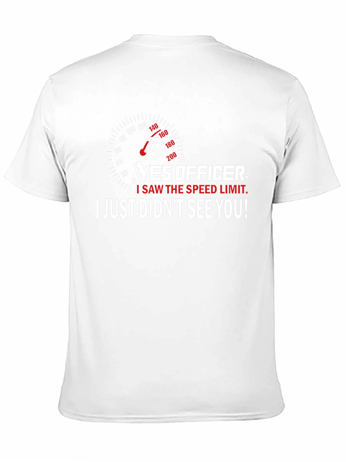 Funny Speed Limit T-Shirt - Yes Officer!