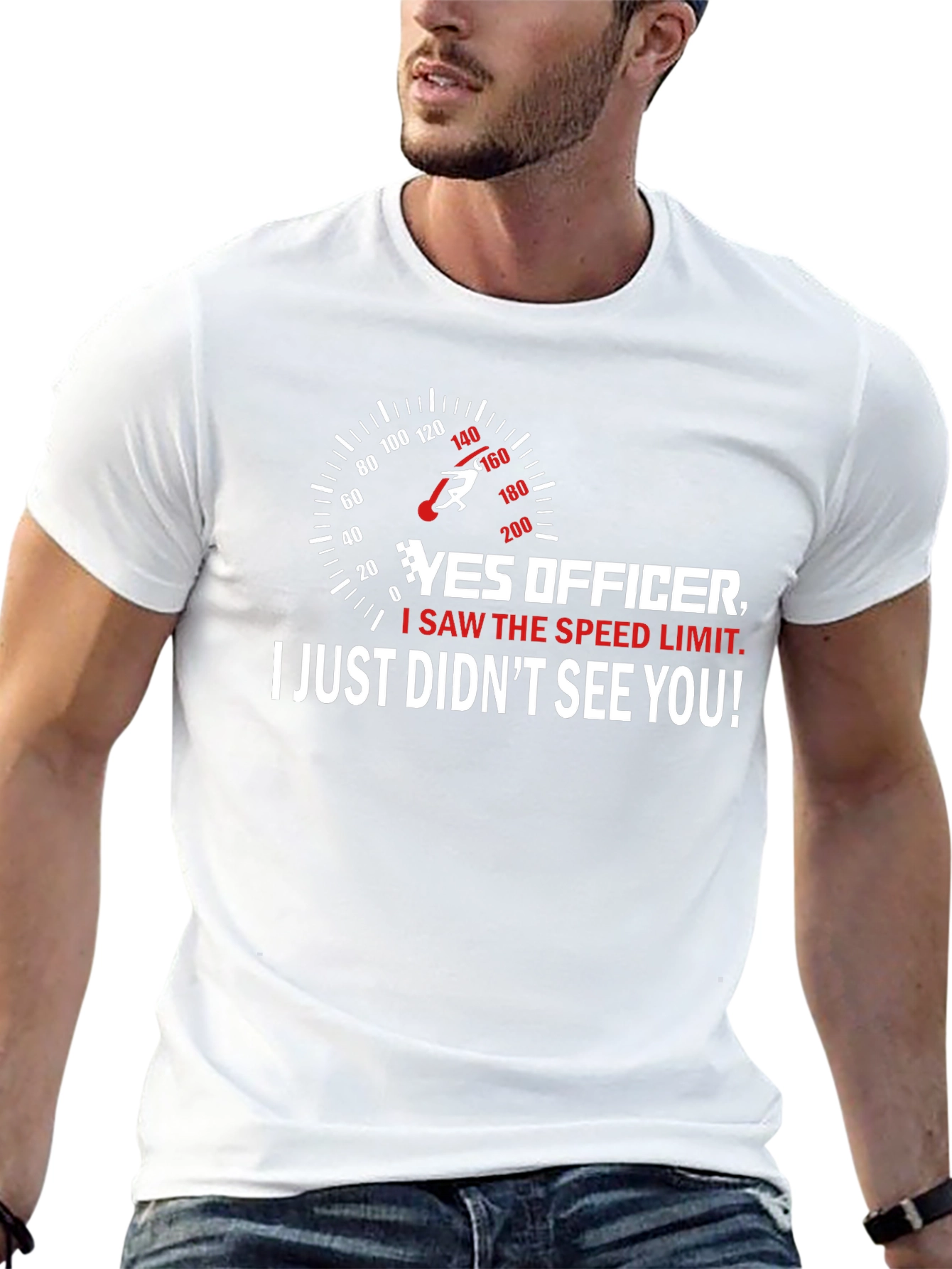 Funny Speed Limit T-Shirt - Yes Officer!