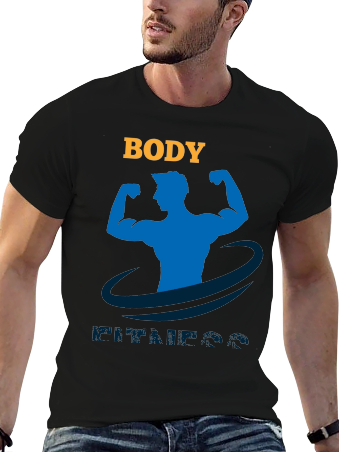 Body Fitness Graphic T-Shirt Gym Workout Tee