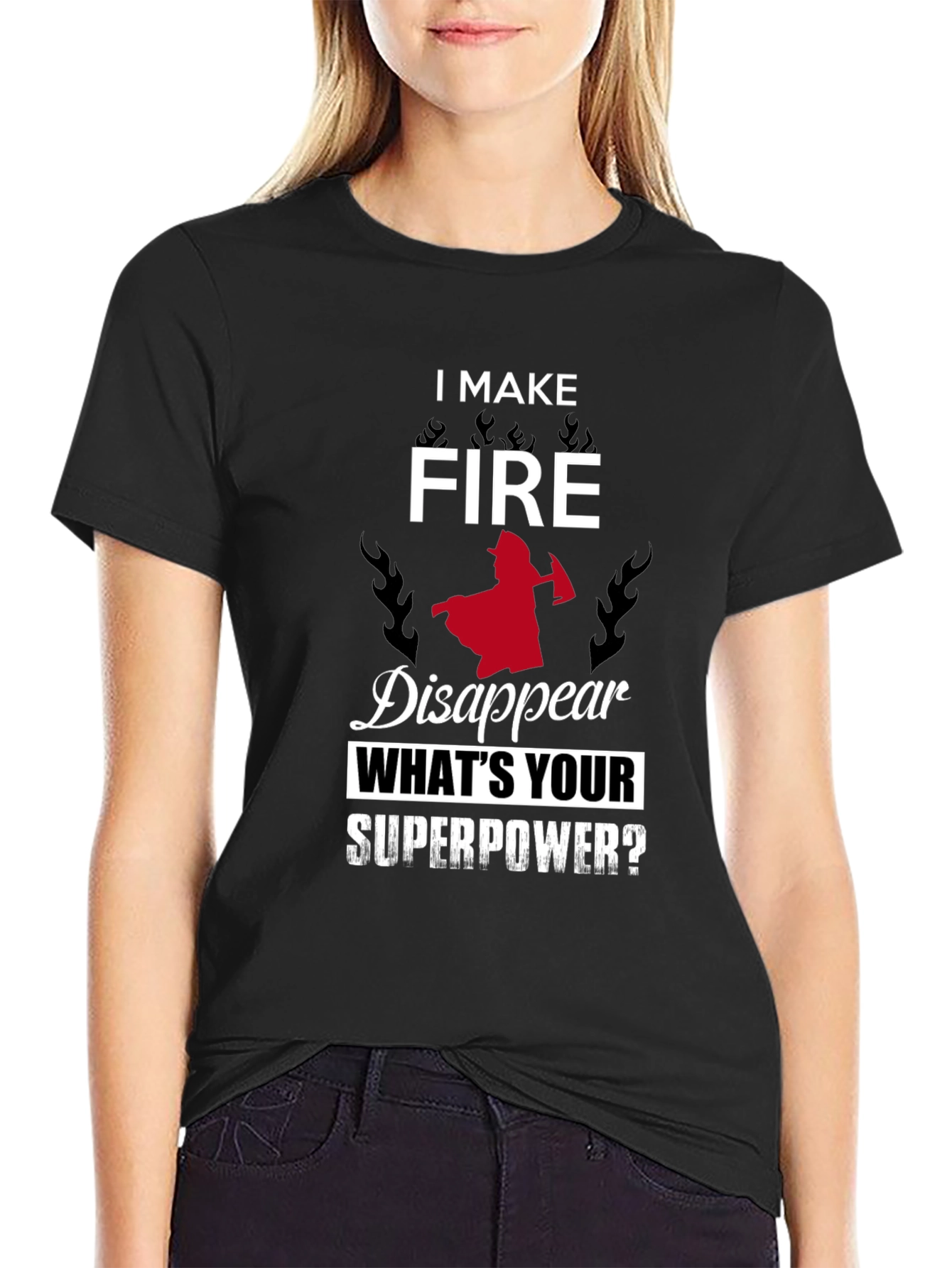 Firefighter Superpower Graphic Tee