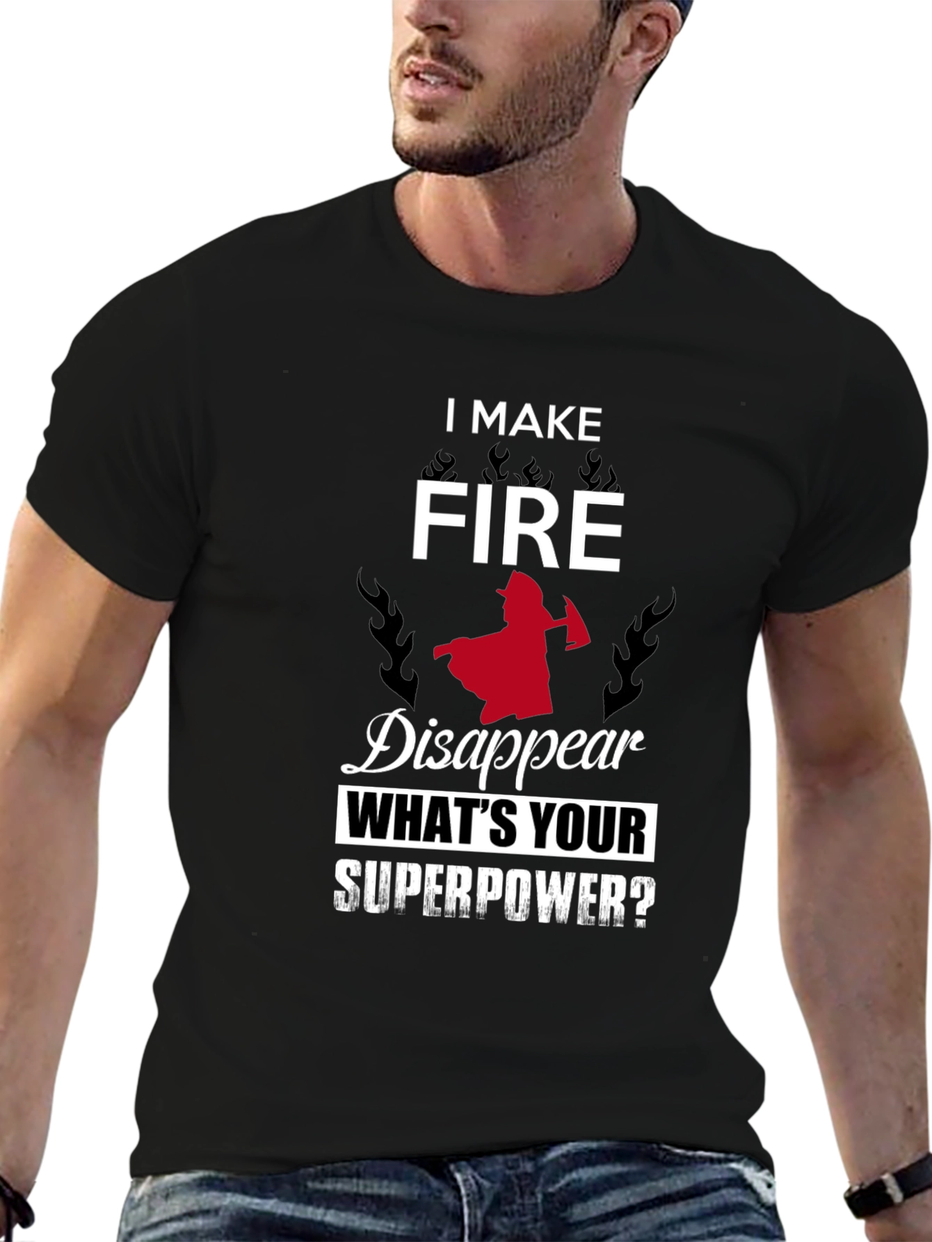 Firefighter Superpower Graphic Tee