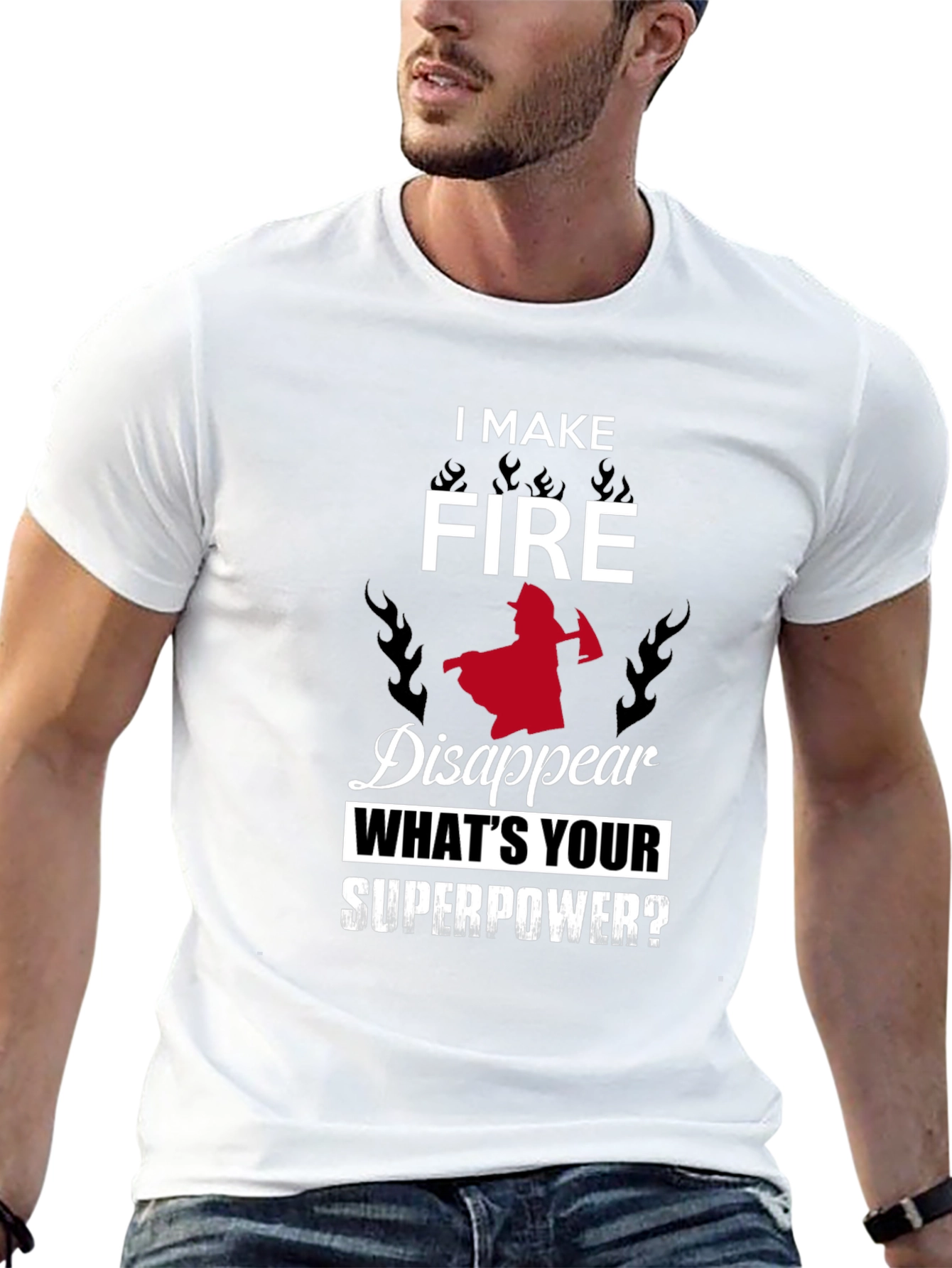 Firefighter Superpower Graphic Tee