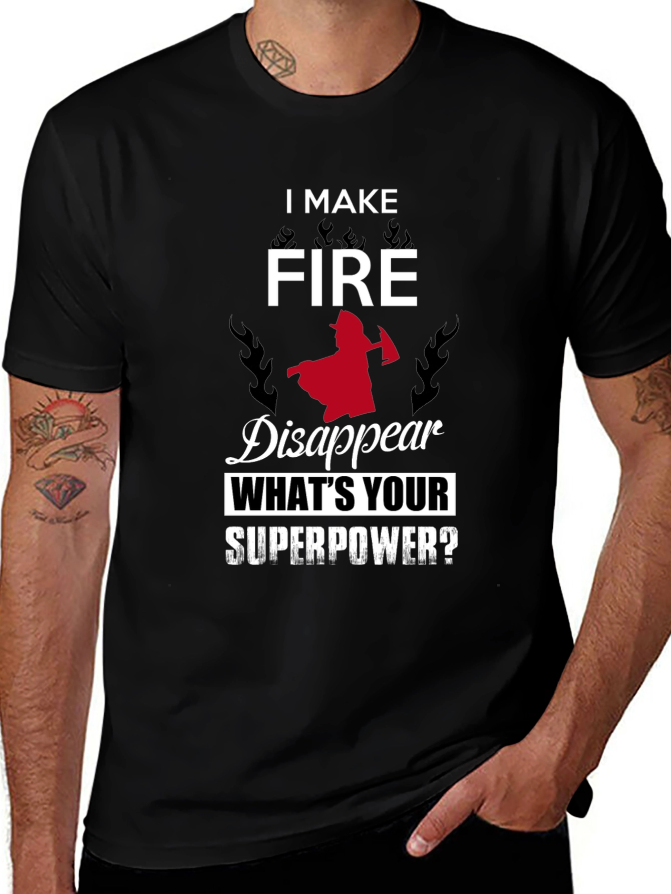Firefighter Superpower Graphic Tee
