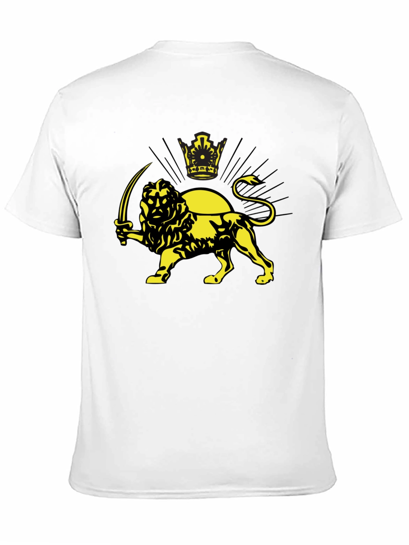 Lion and Sun Graphic T-Shirt - Imperial Iran Design