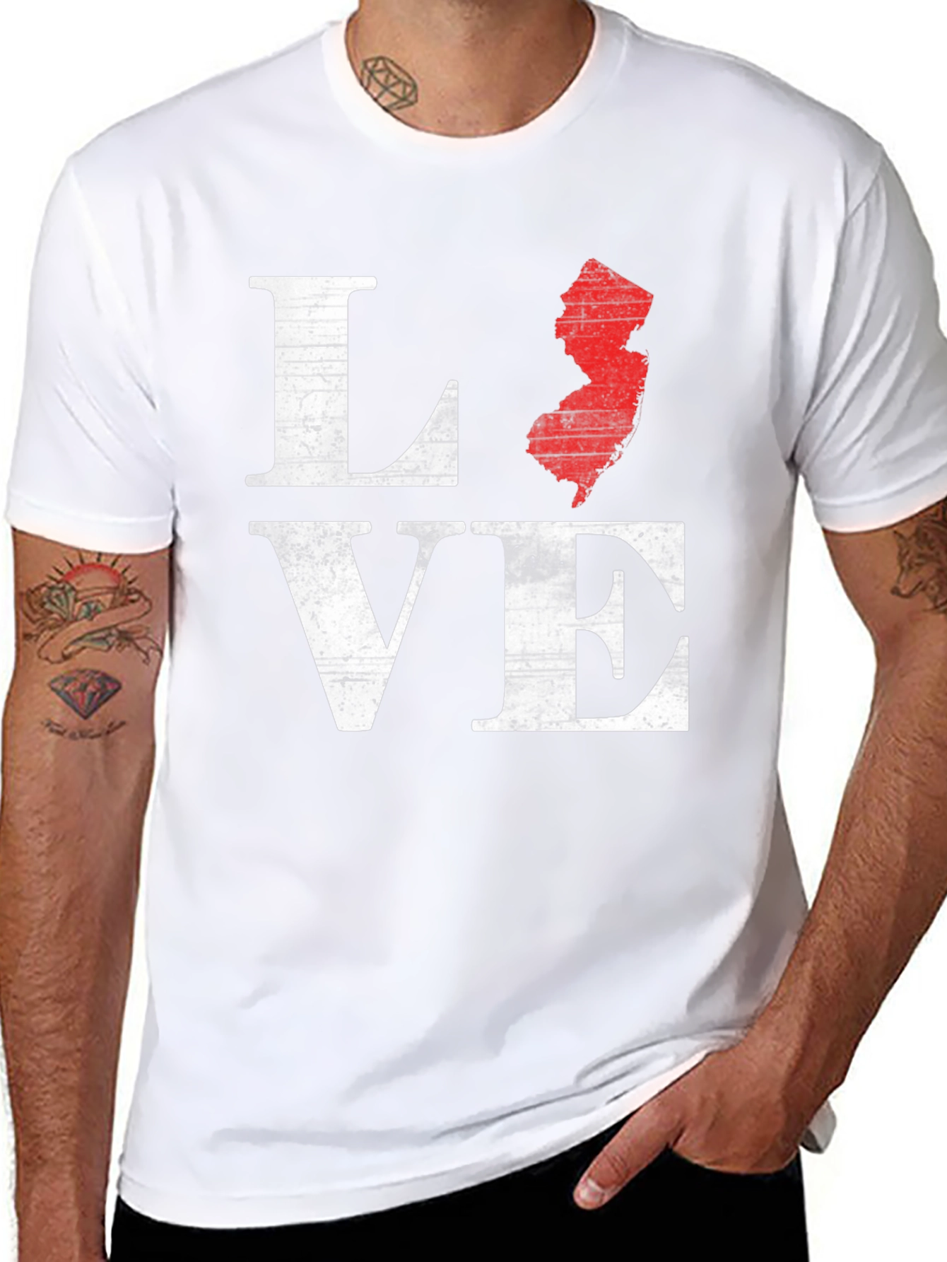 Love New Jersey State T-Shirt