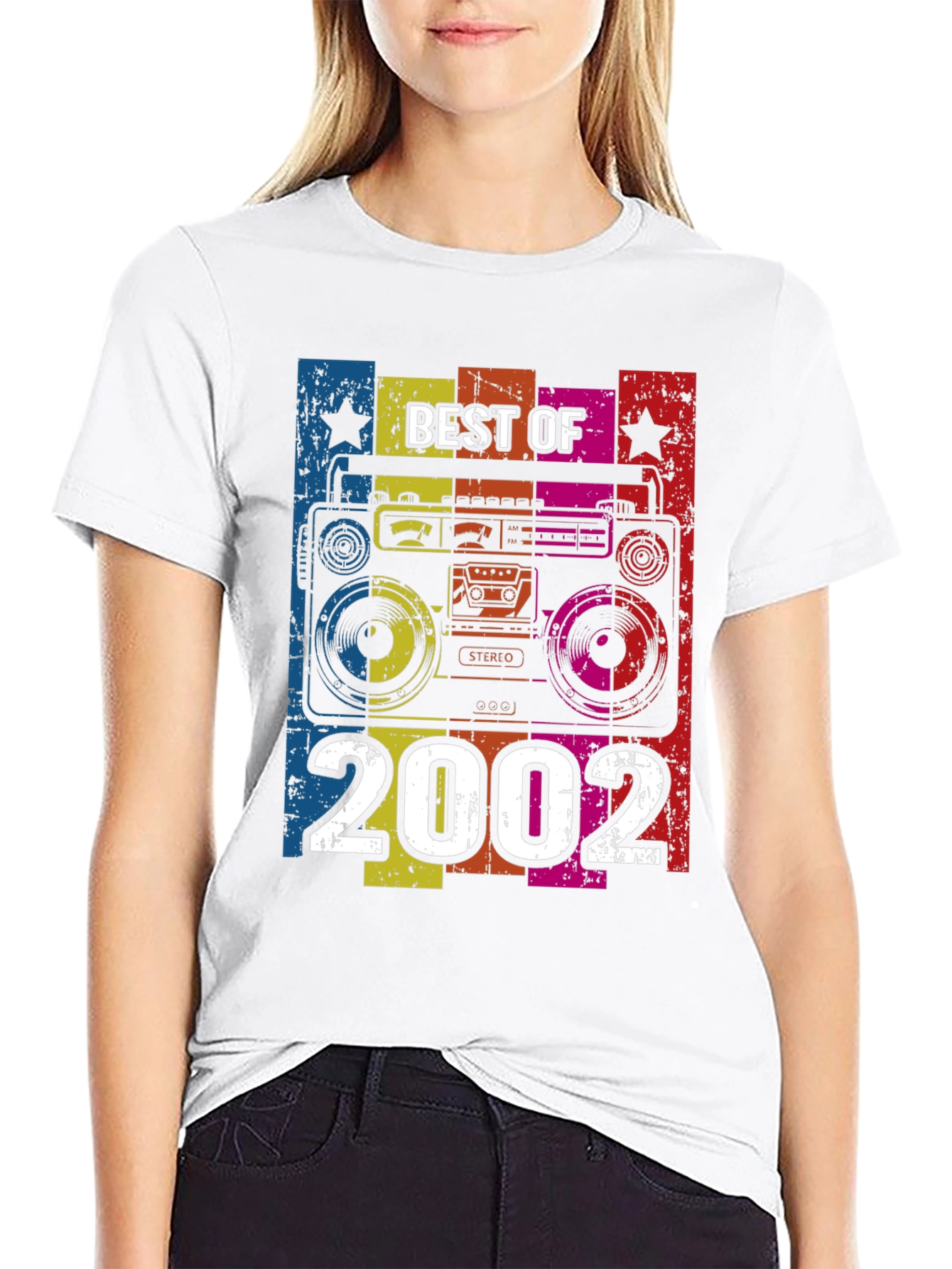 Best of 2002 Retro Boombox Graphic T-Shirt
