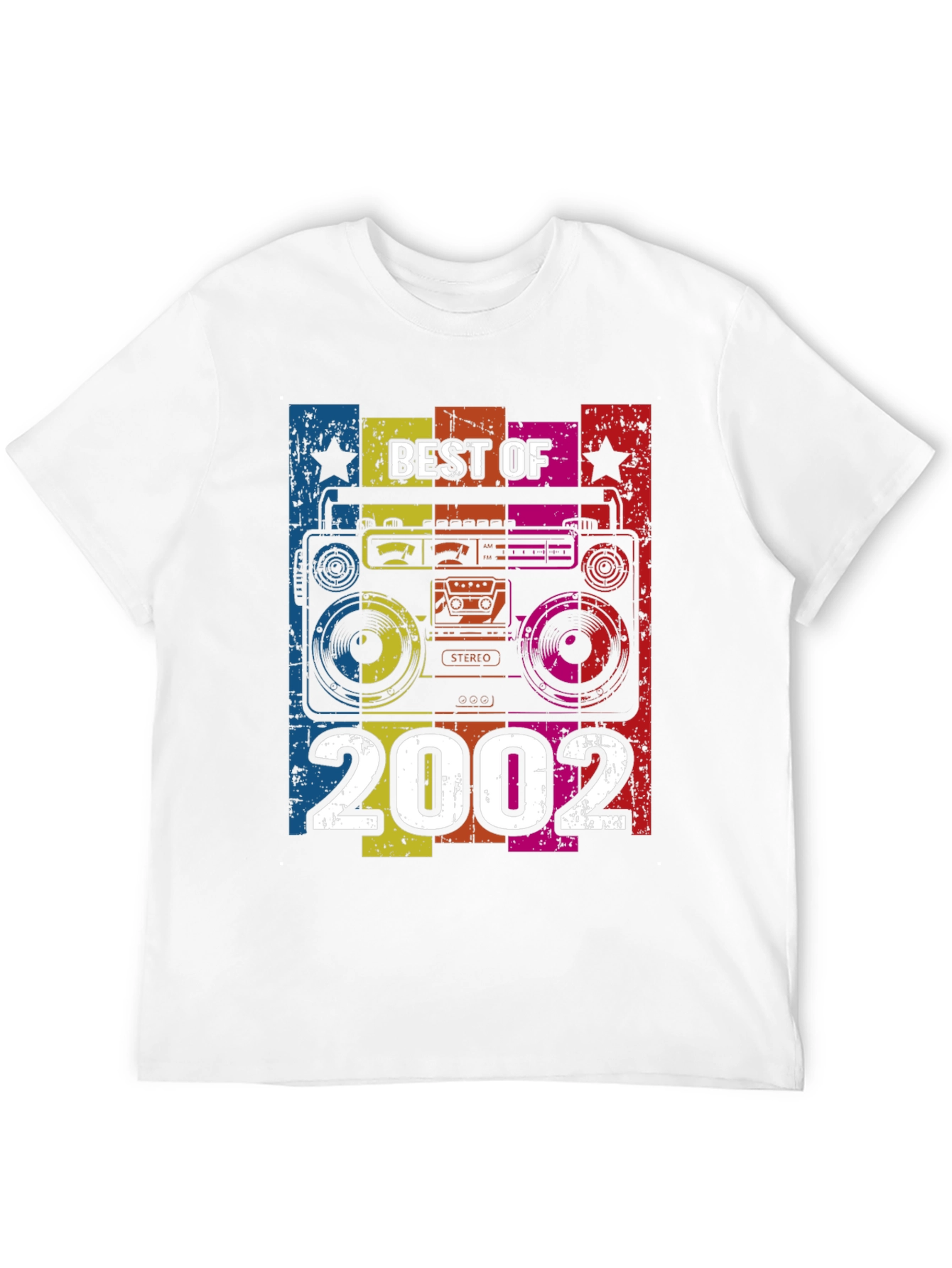 Best of 2002 Retro Boombox Graphic T-Shirt