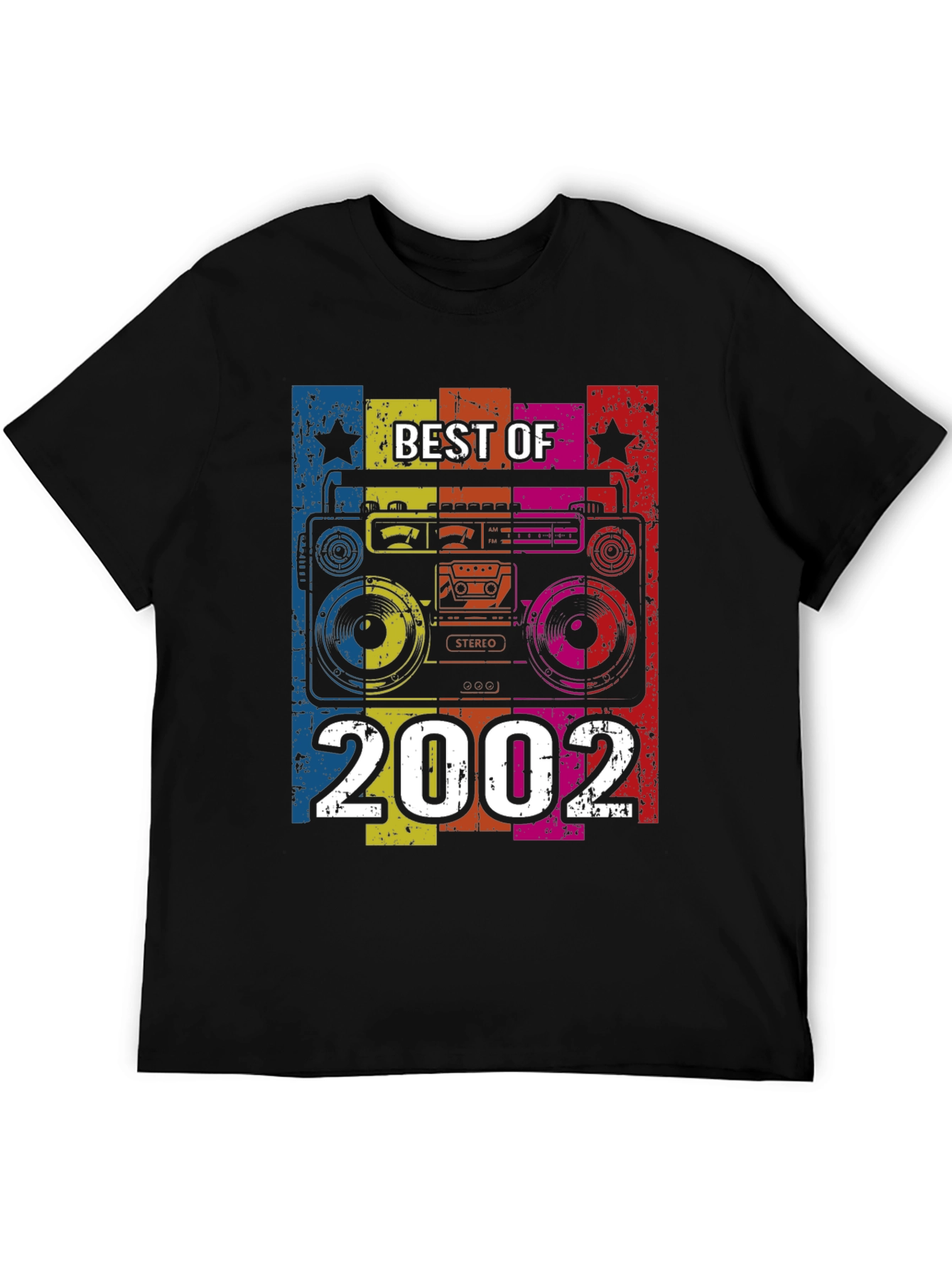 Best of 2002 Retro Boombox Graphic T-Shirt