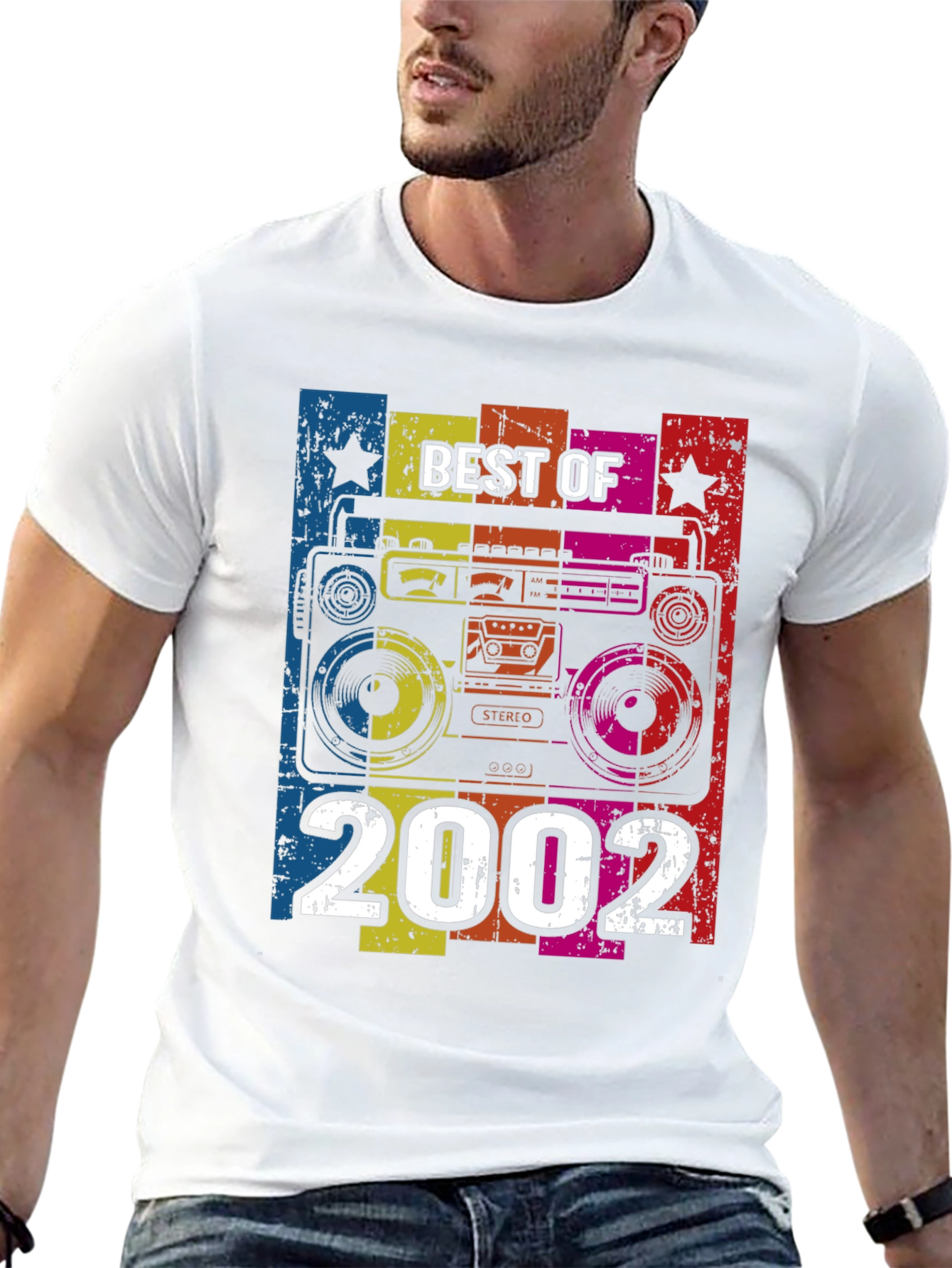 Best of 2002 Retro Boombox Graphic T-Shirt