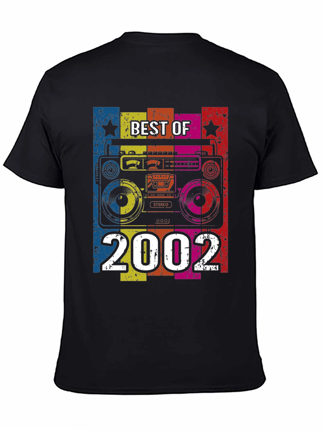 Best of 2002 Retro Boombox Graphic T-Shirt
