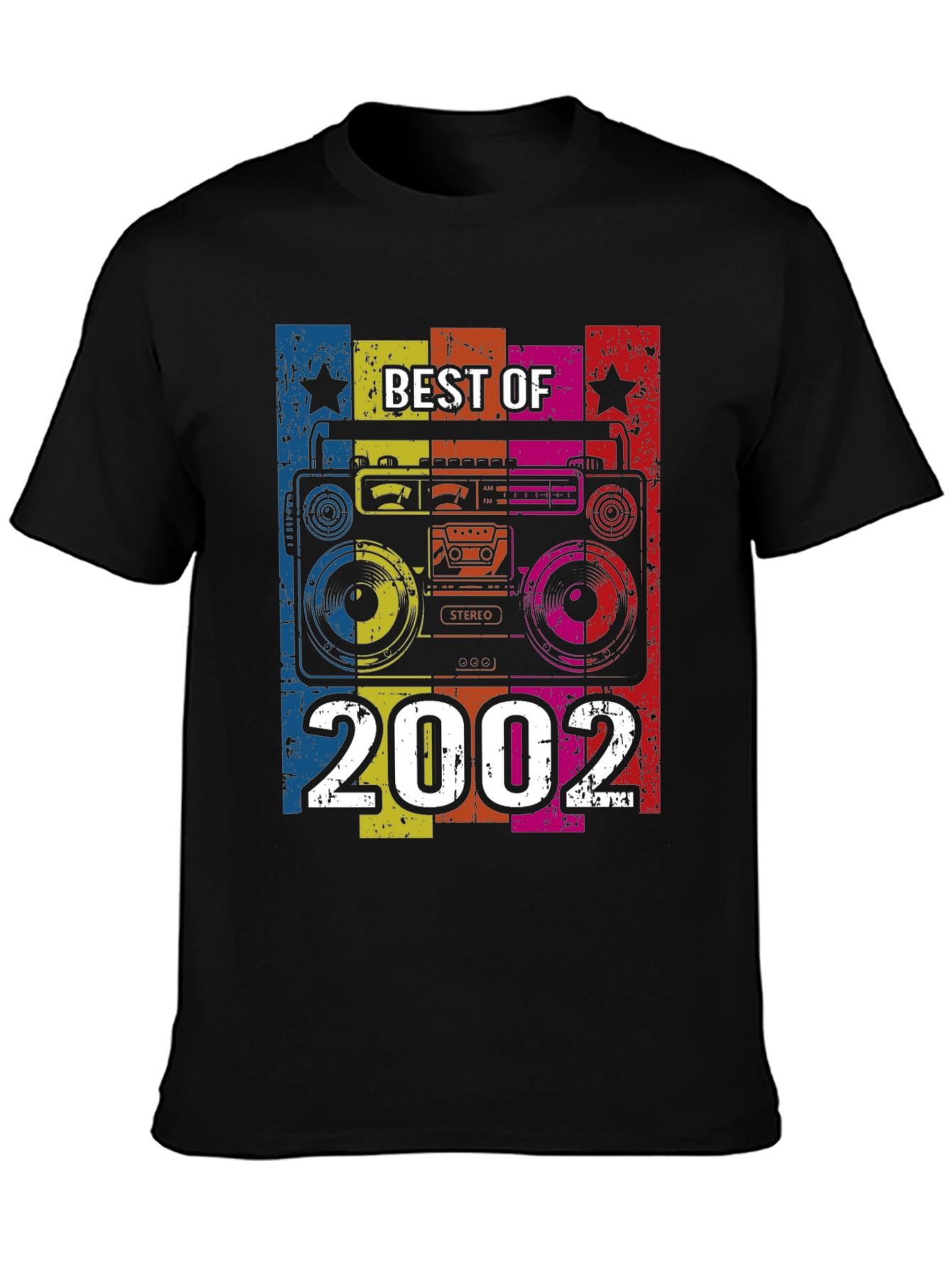 Best of 2002 Retro Boombox Graphic T-Shirt