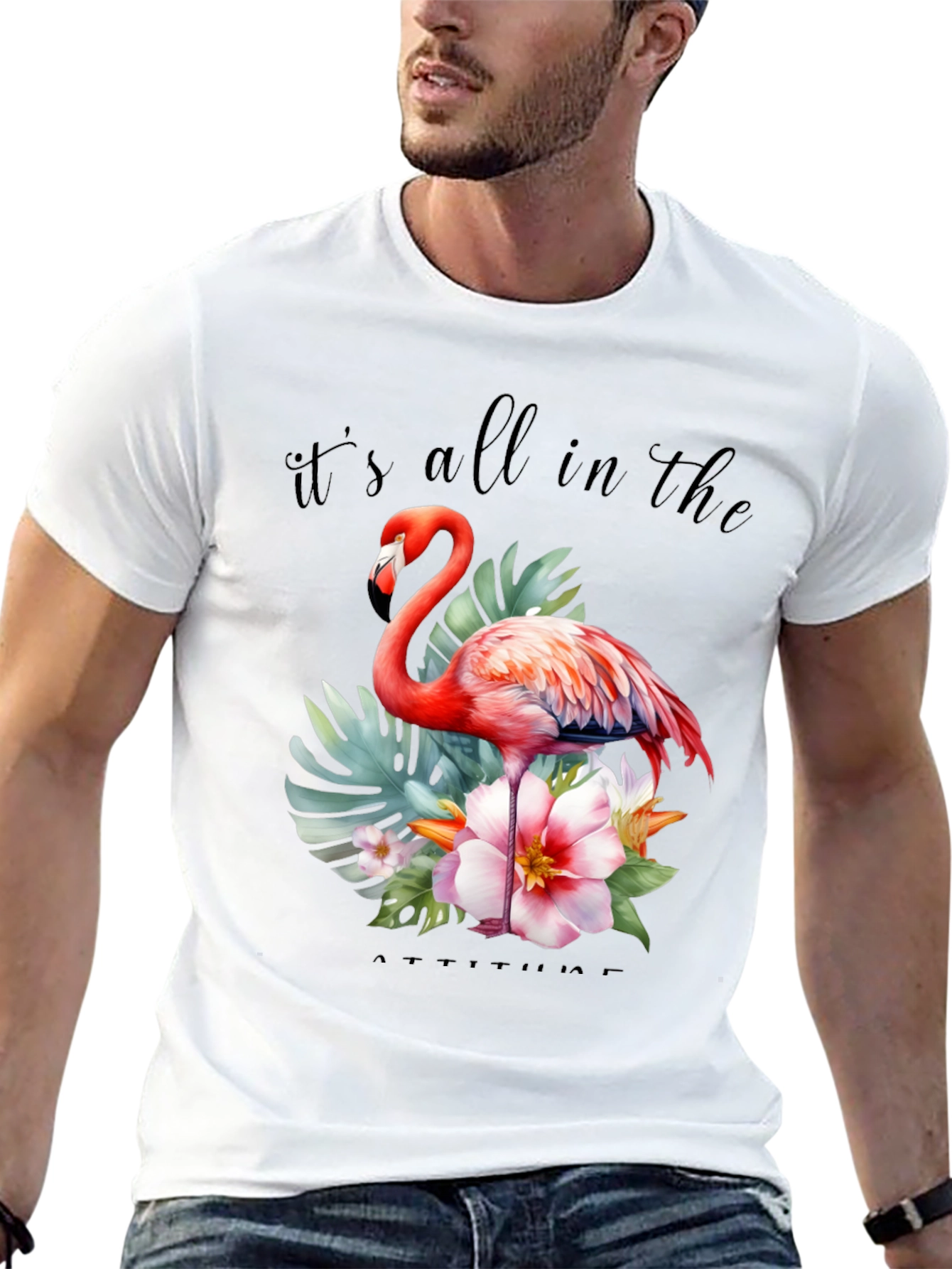 Tropical Flamingo Graphic Tee