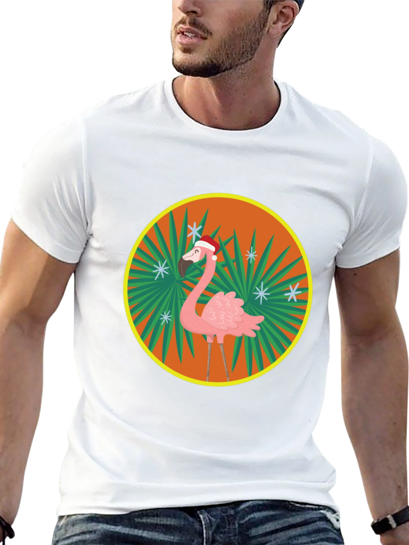 Festive Flamingo T-Shirt