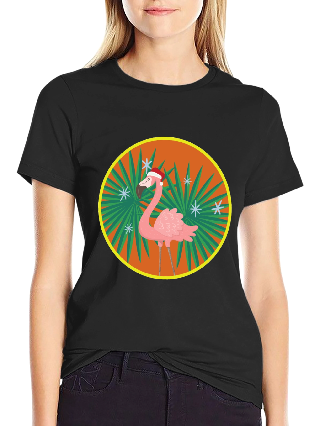 Festive Flamingo T-Shirt