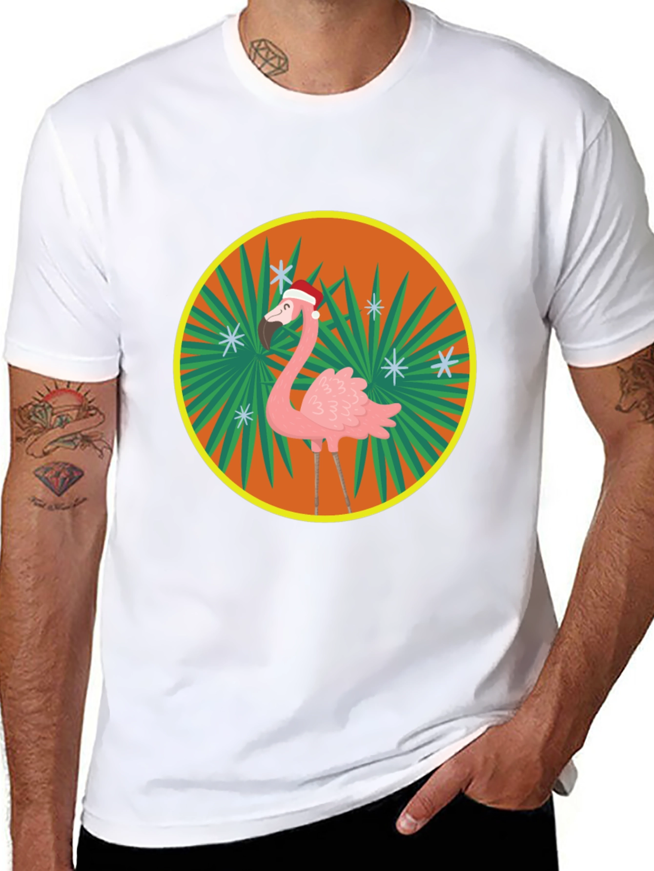 Festive Flamingo T-Shirt