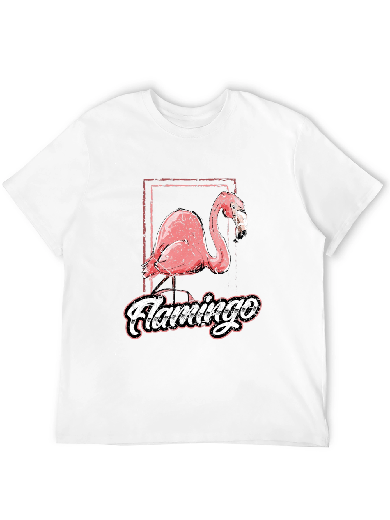 Flamingo Graphic Tee - Cool Retro Style