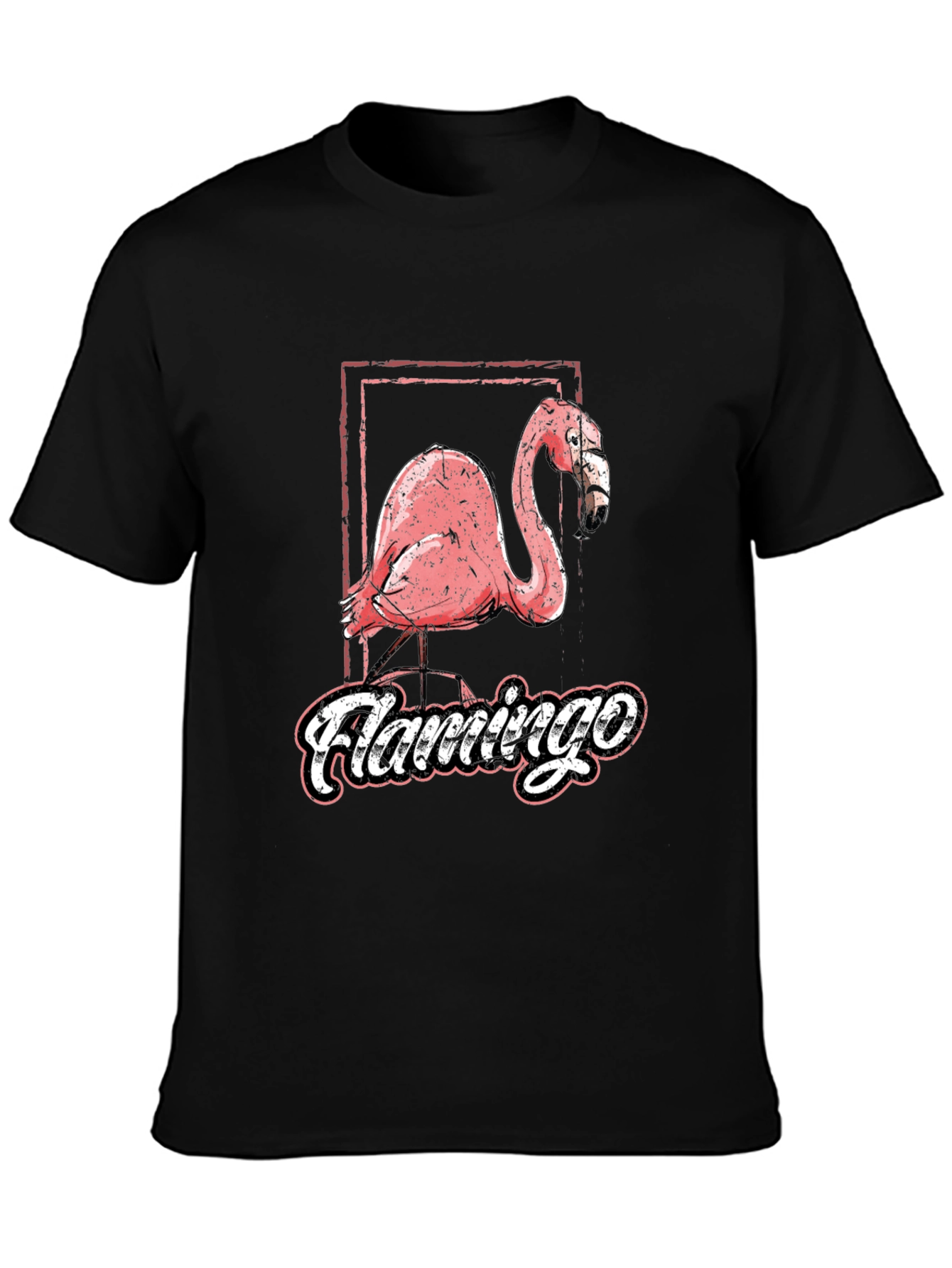 Flamingo Graphic Tee - Cool Retro Style