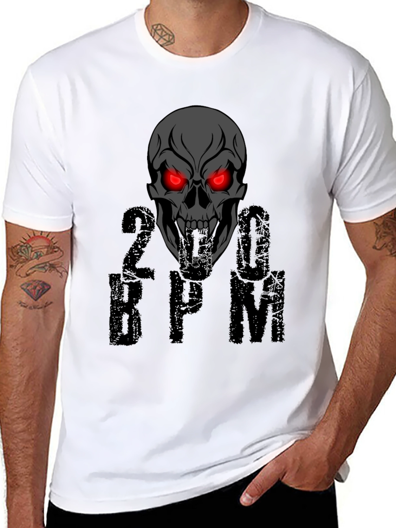 Skull 200 BPM Graphic T-Shirt