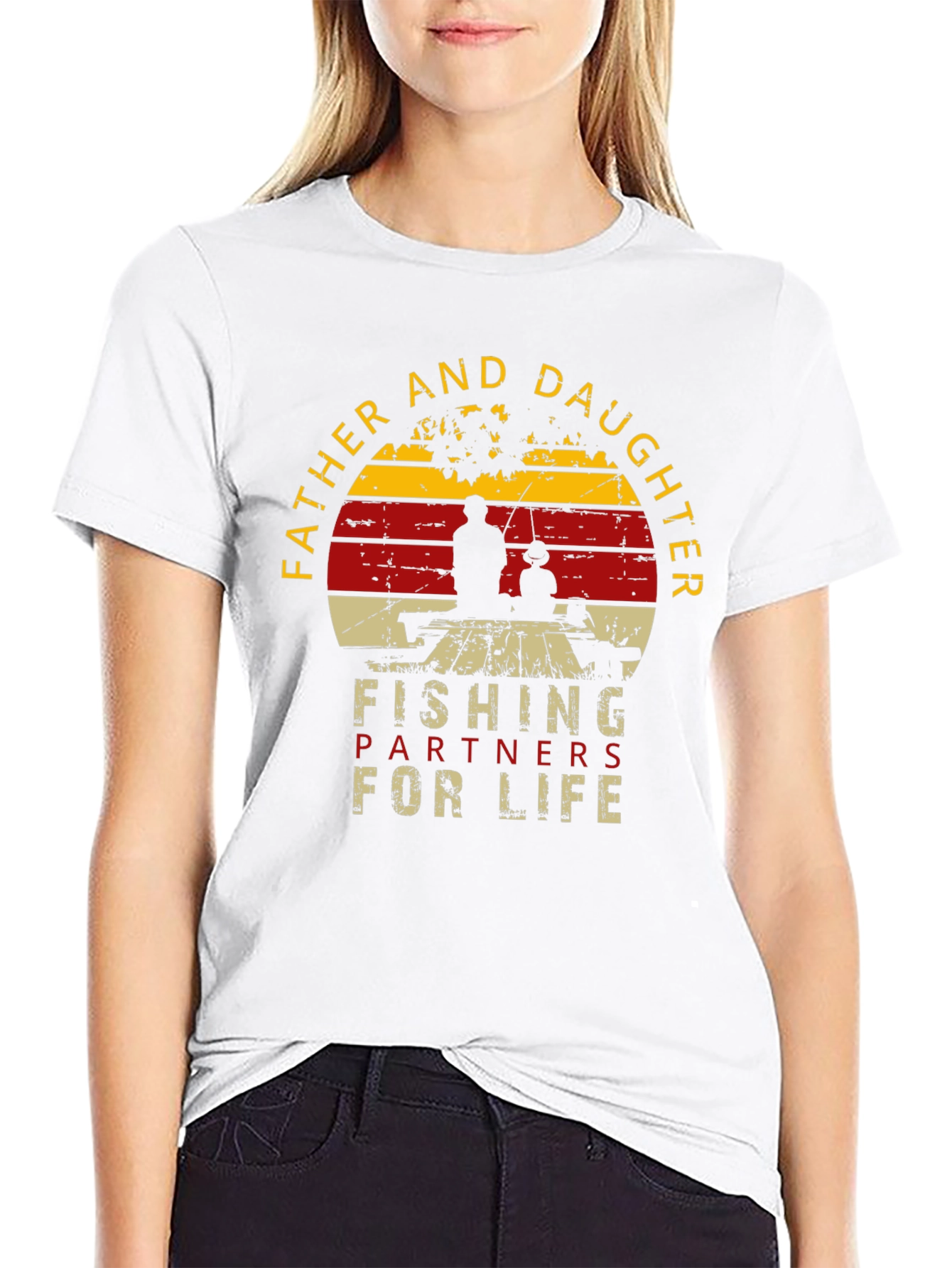 Father and Daughter Fishing Partners T-Shirt