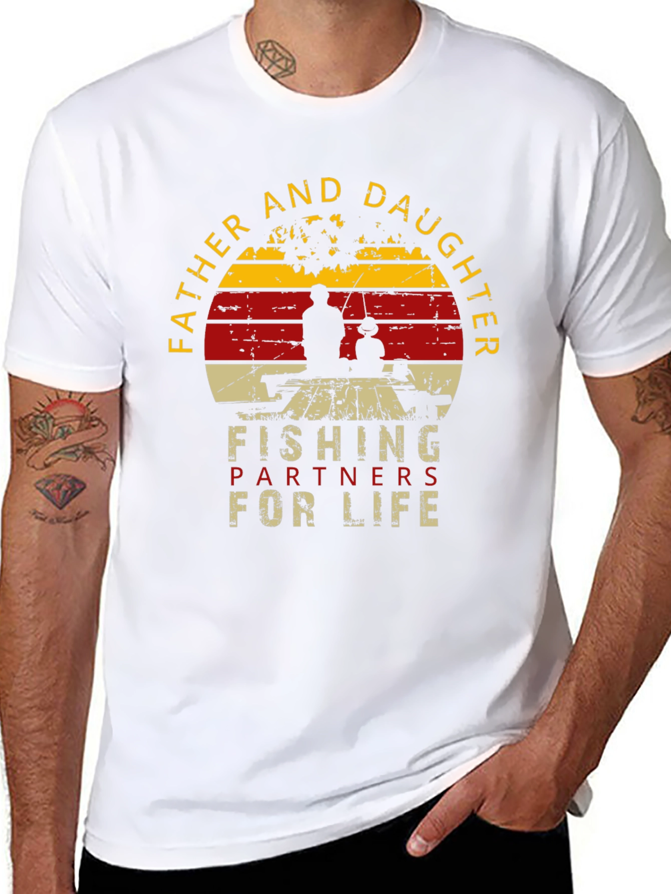 Father and Daughter Fishing Partners T-Shirt