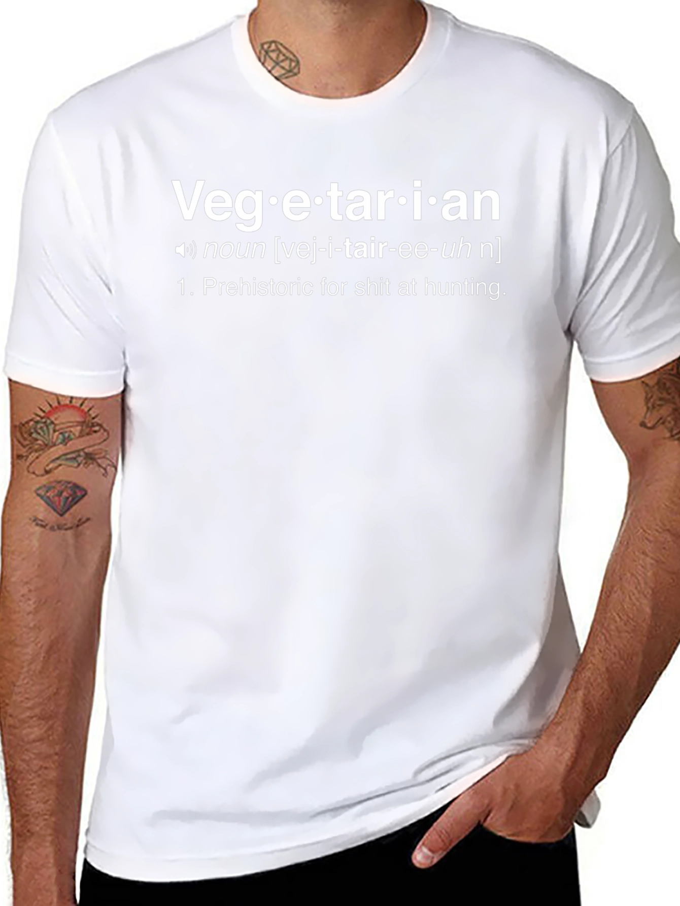 Vegetarian Definition T-Shirt - Funny Sarcastic Tee