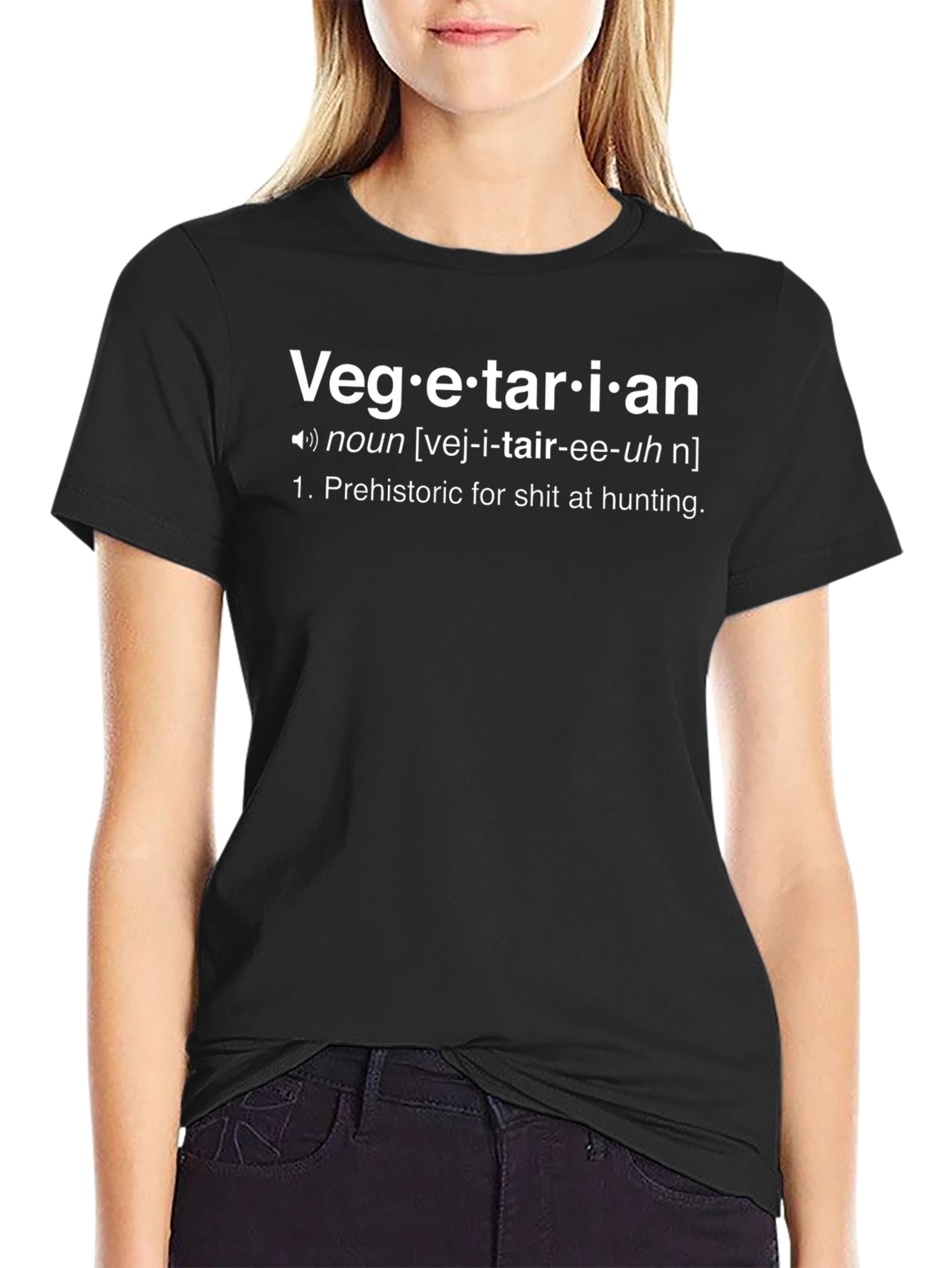 Vegetarian Definition T-Shirt - Funny Sarcastic Tee
