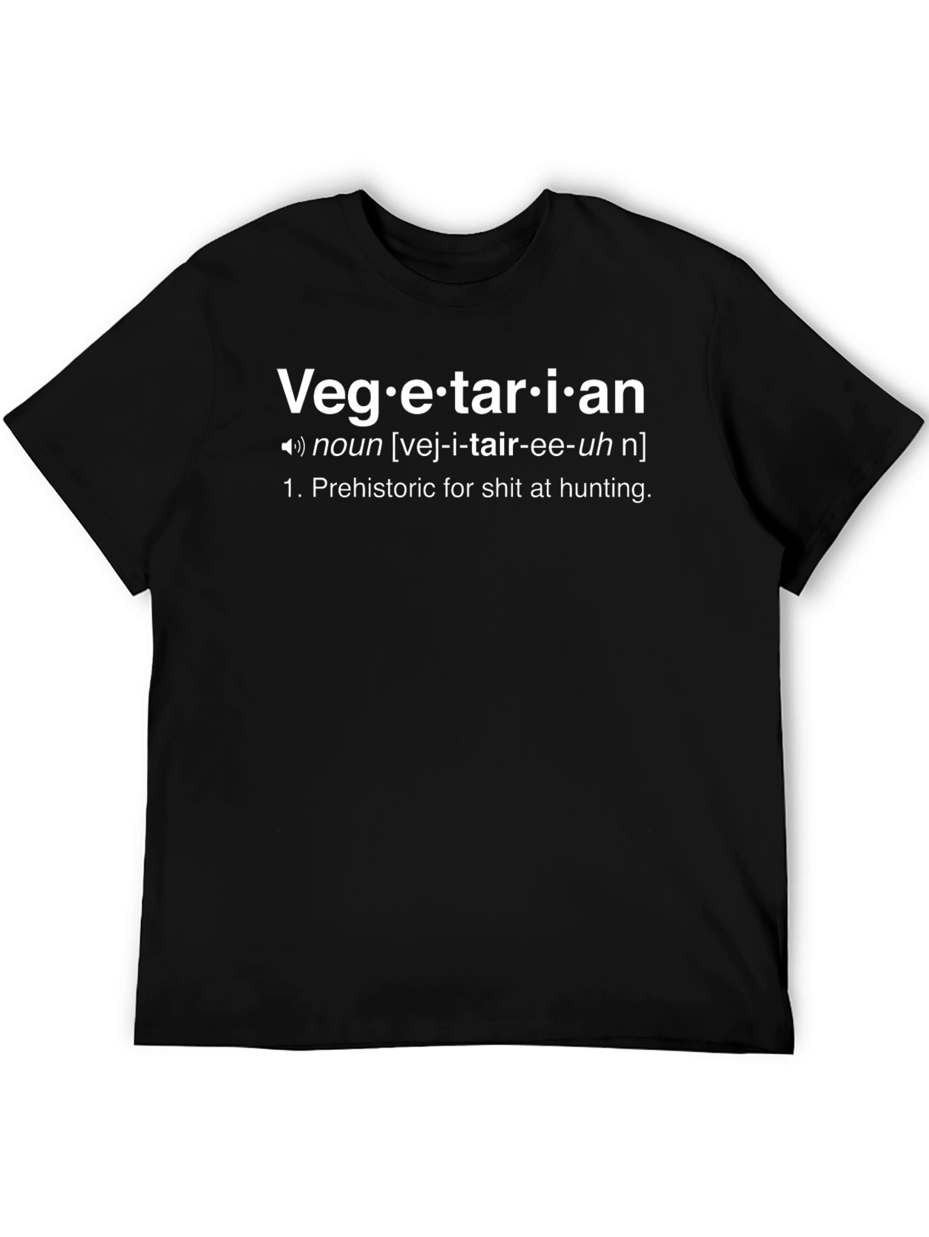 Vegetarian Definition T-Shirt - Funny Sarcastic Tee