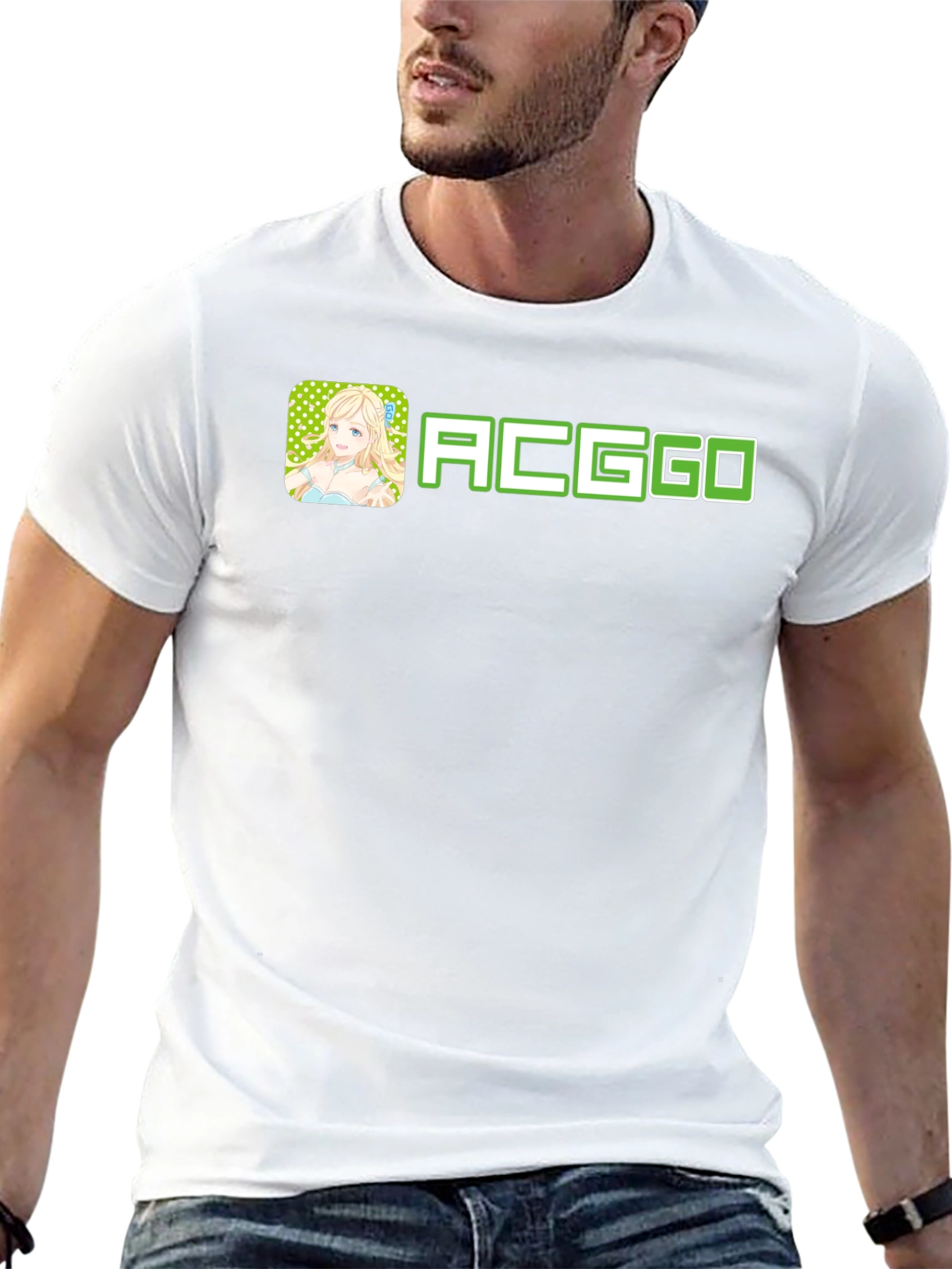 ACGGO Anime Style Black Tee Shirt