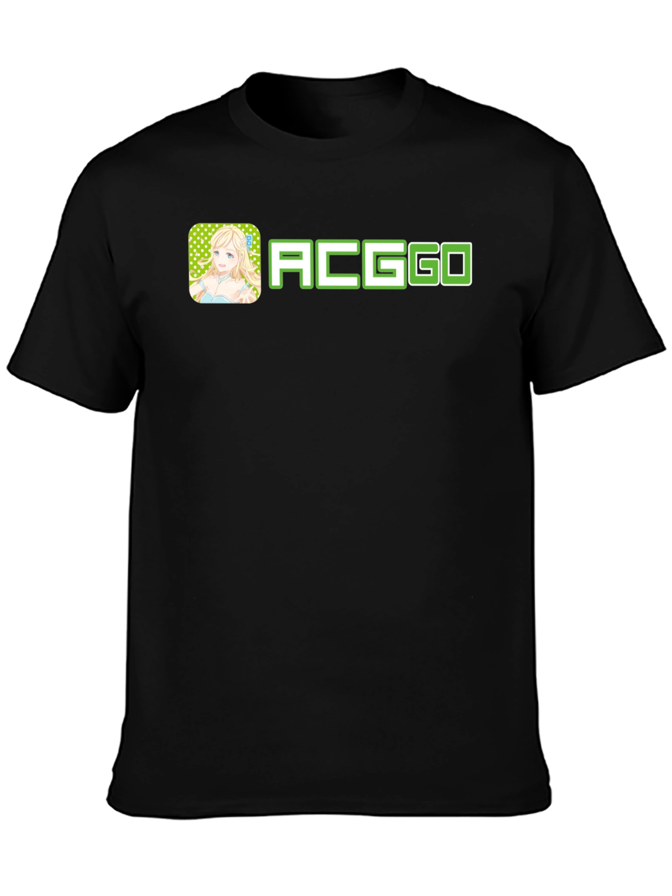 ACGGO Anime Style Black Tee Shirt