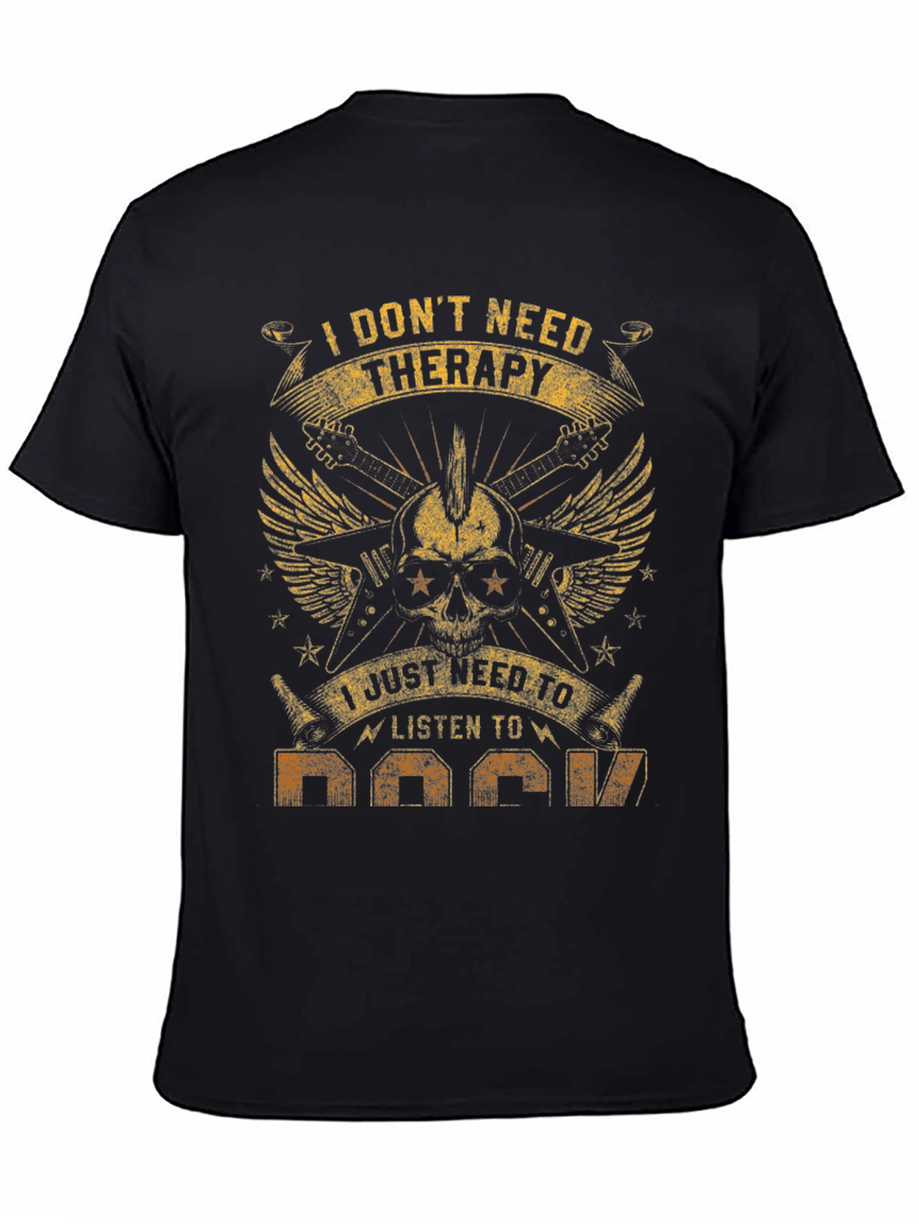 Rock Music Therapy Graphic Tee