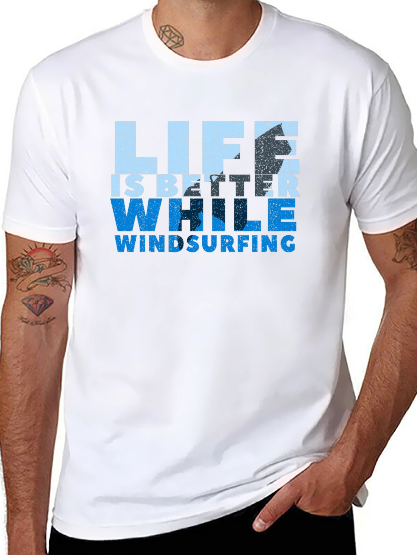 Life is Better While Windsurfing Graphic Tee
