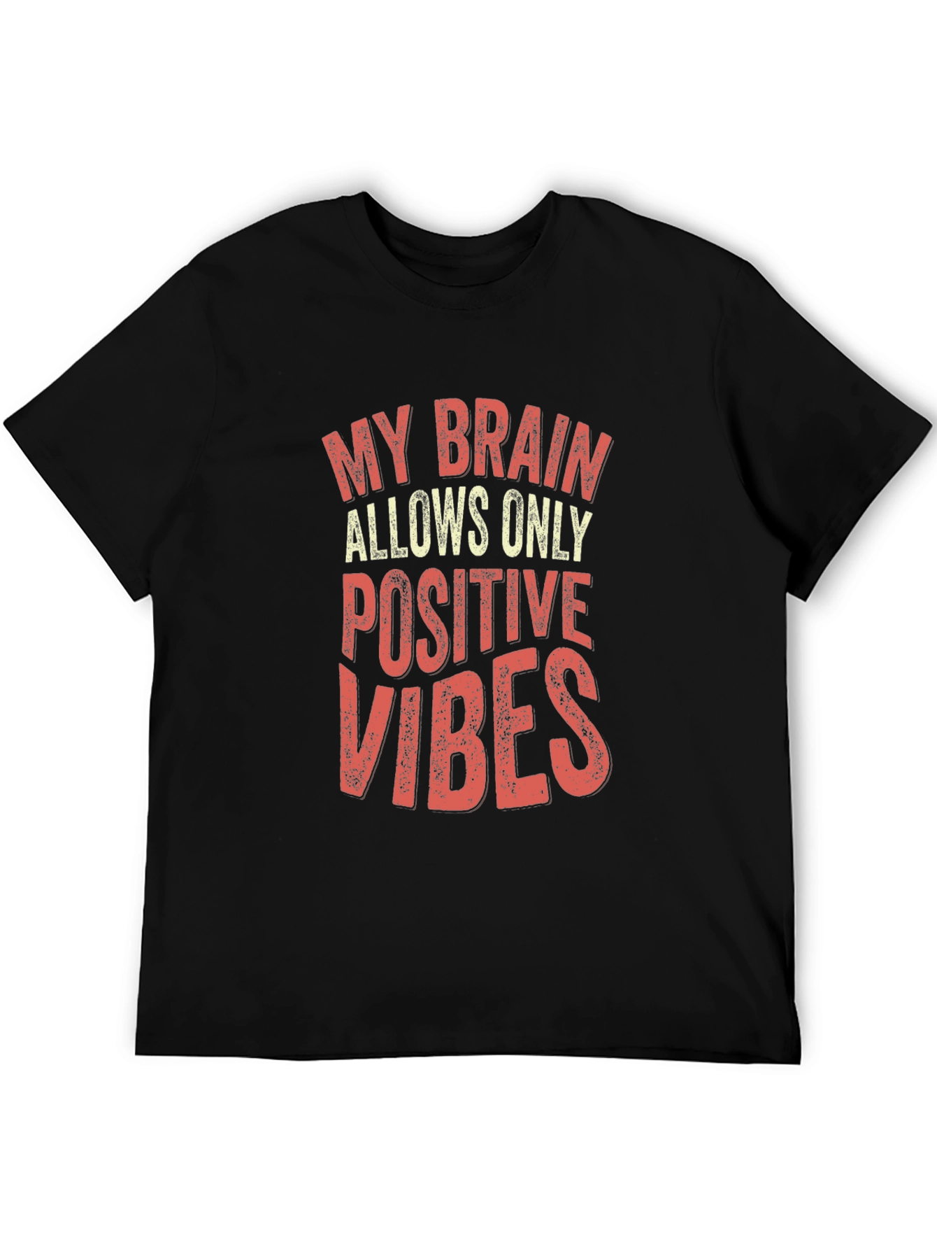 Positive Vibes Graphic Tee - Trendy Unisex T-Shirt