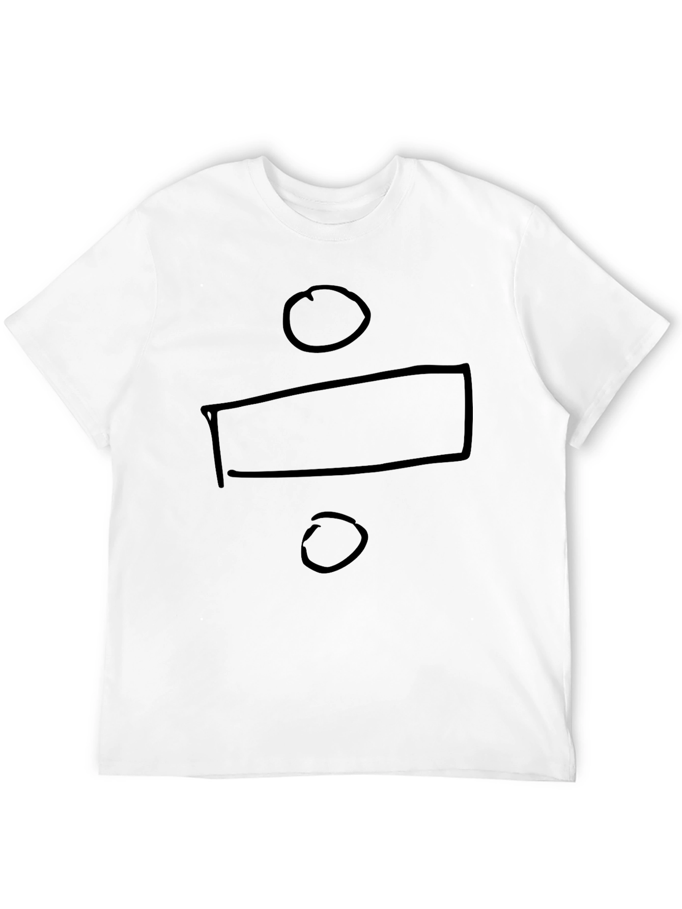 Division Symbol Black Graphic T-Shirt